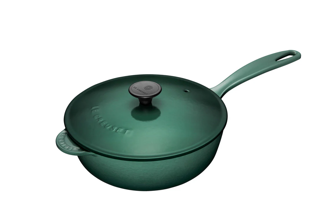 Saucier Pan, Artichaut Enameled Cast Iron - Image 1