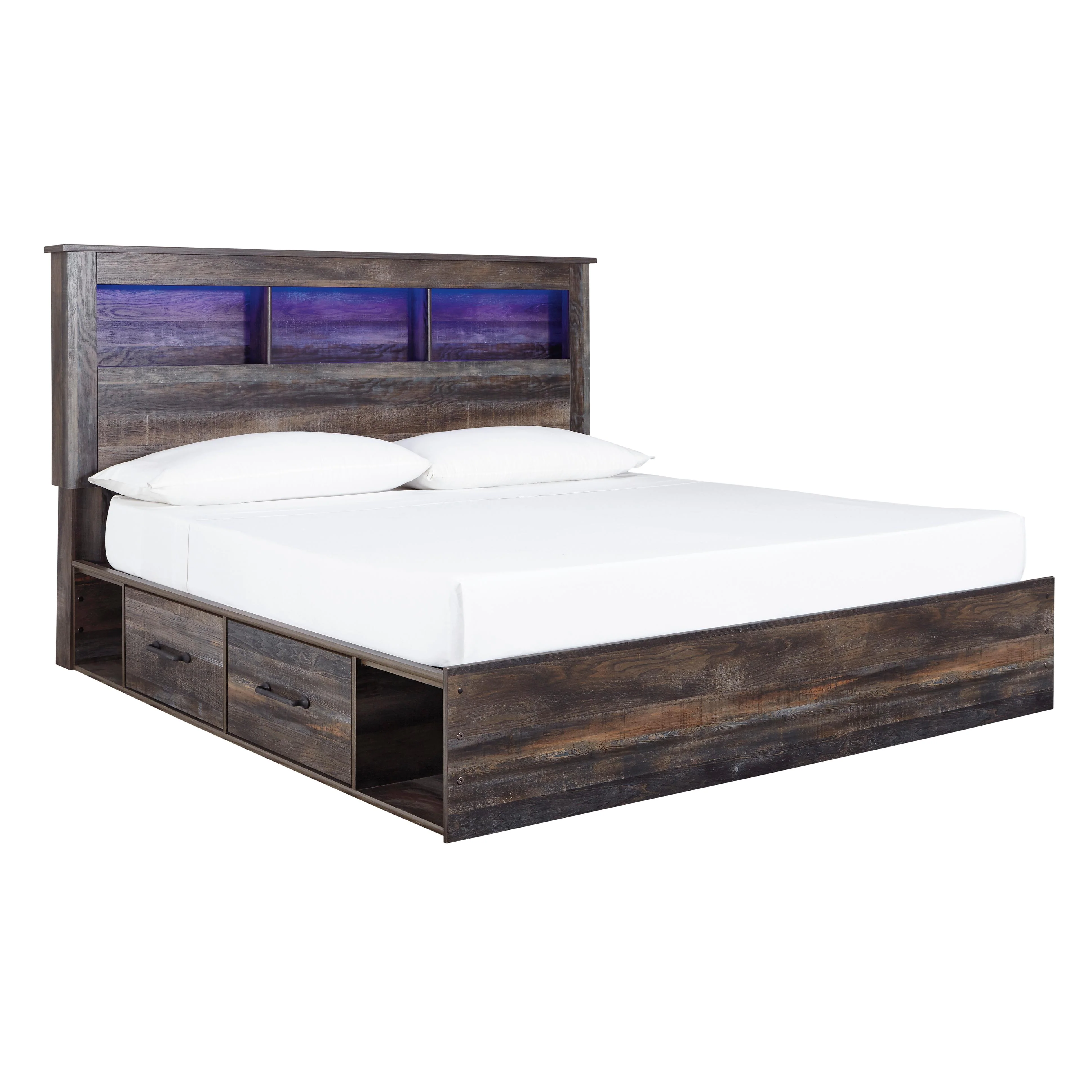 Signature Design by Ashley Drystan King Bookcase Bed with Storage B211-69/B211-56/B211-160/B100-14