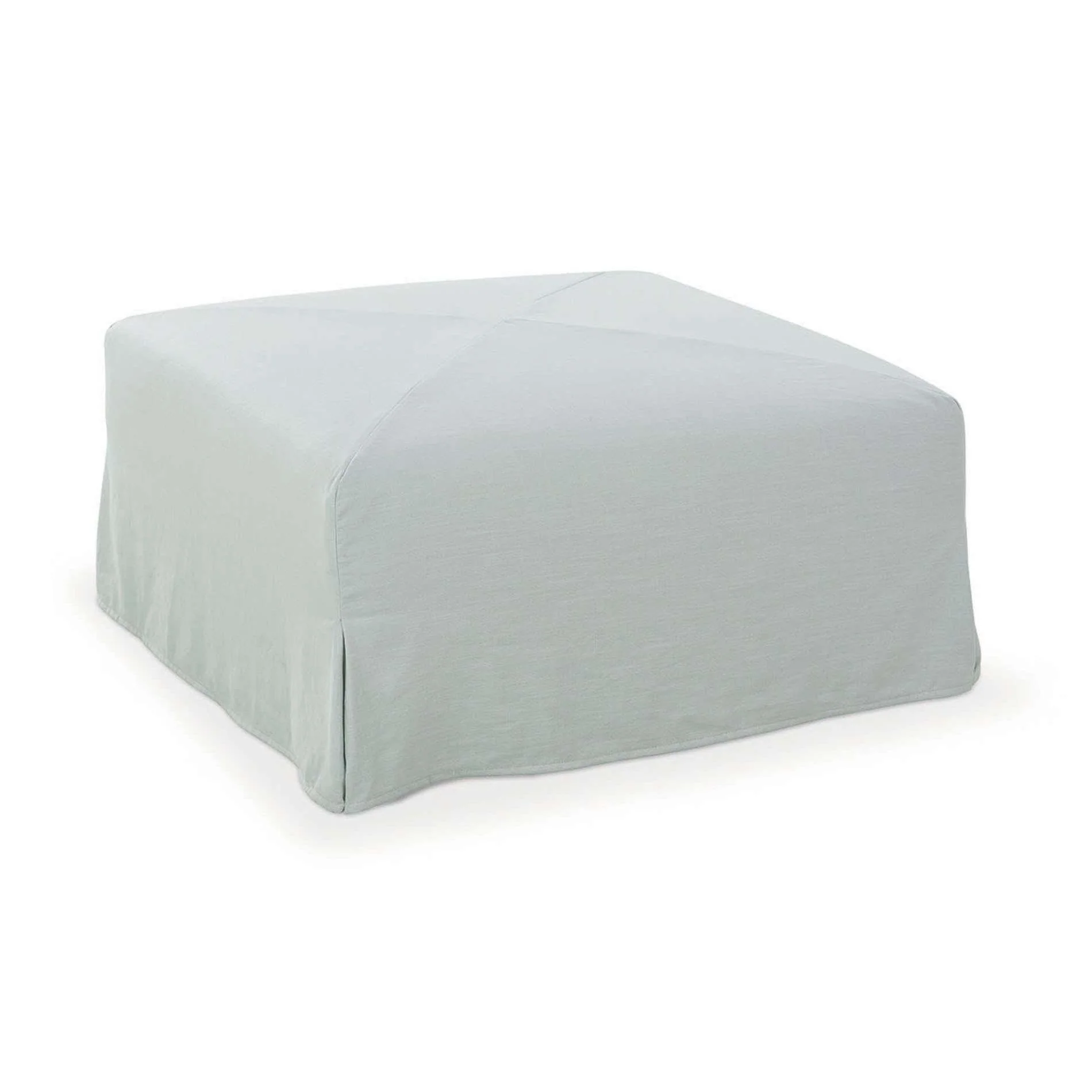 Robin Bruce Miles Fabric Ottoman MILES-SLIP-005