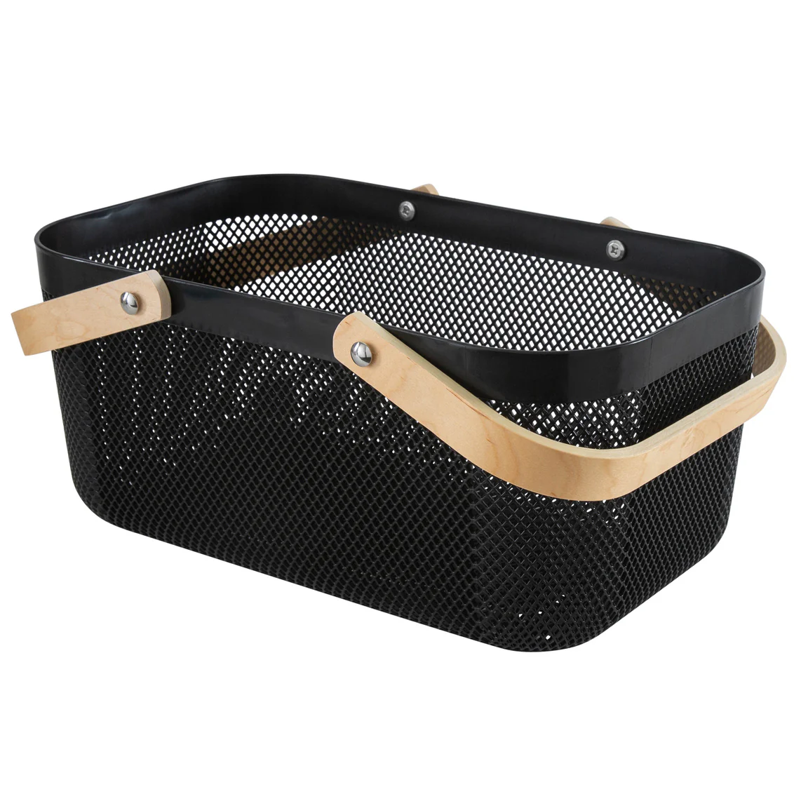 Mesh Storage Basket, Large Black - Image 1