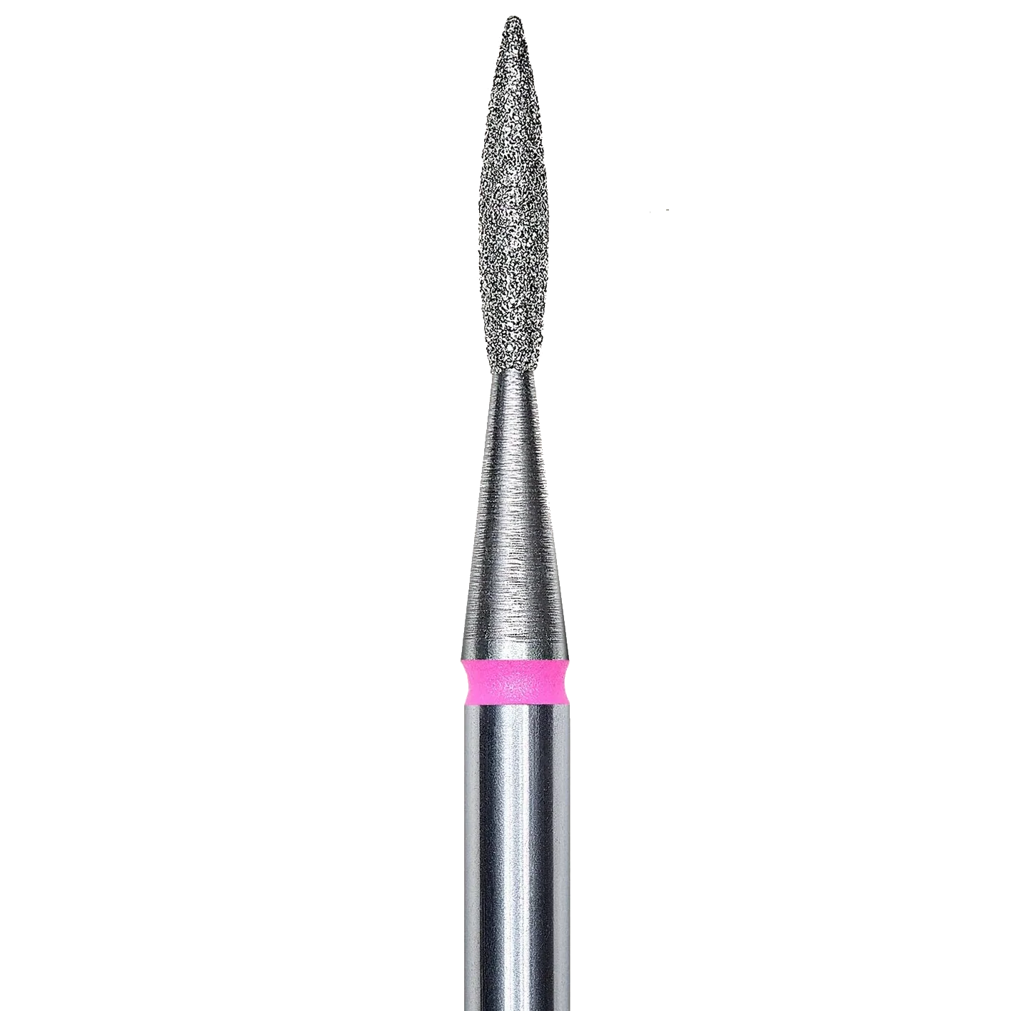 DIAMOND NAIL DRILL BIT, "FLAME", RED, HEAD DIAMETER 1.6/8MM (FA11R016/8) - STALEKS™ - Image 2
