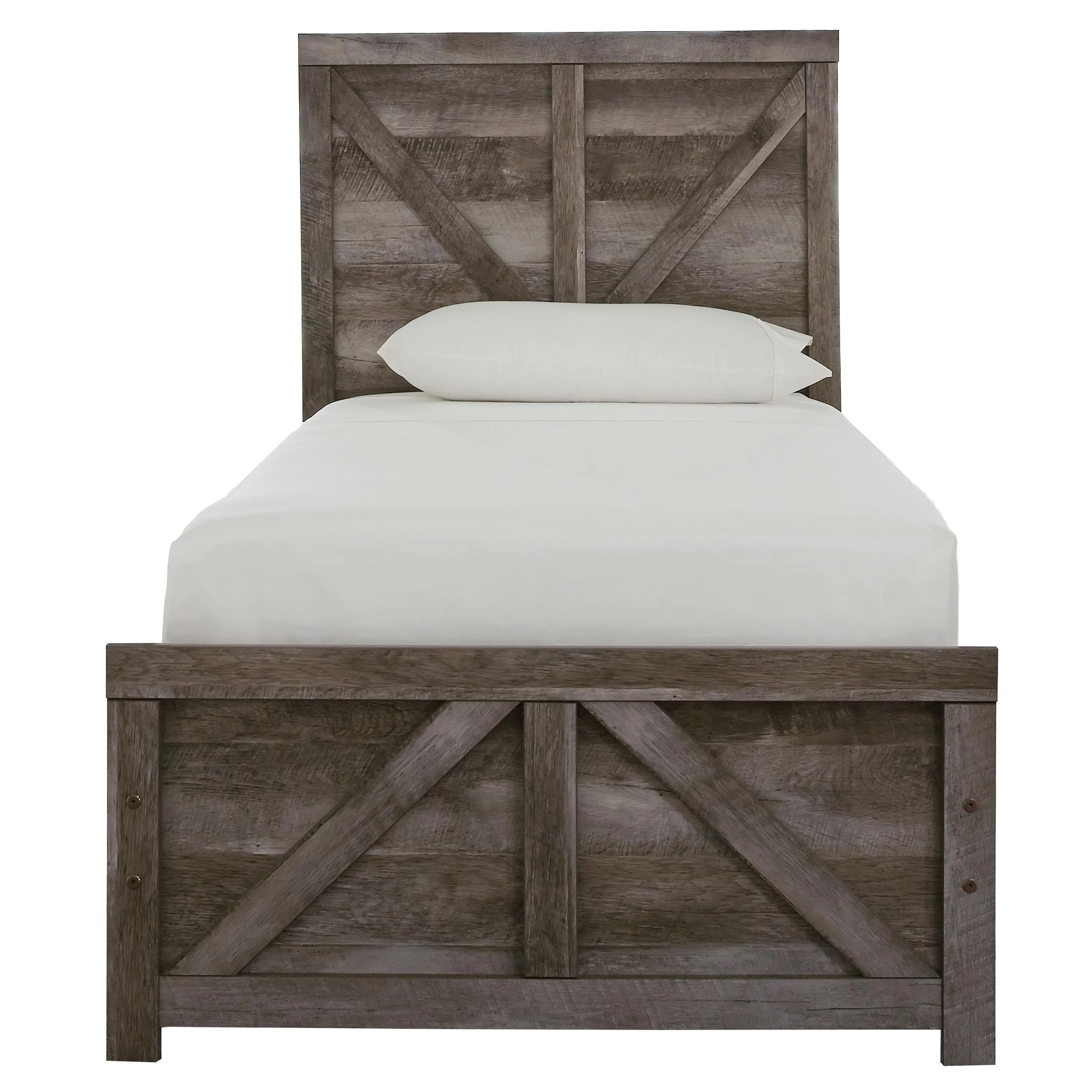 Signature Design by Ashley Wynnlow B440B16 Twin Crossbuck Panel Bed - Image 2