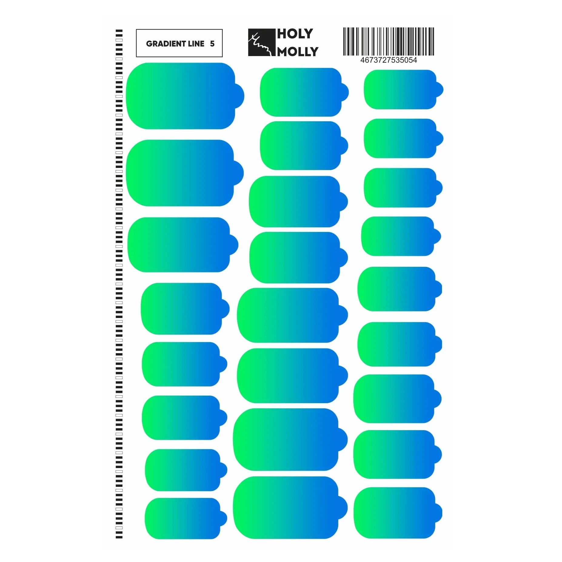 MANICURE FILM GRADIENT LINE #5- HOLY MOLLY