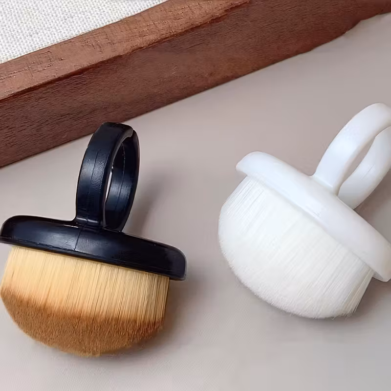 Dust Remover Brushes Ring-Shaped Manicure & Pedicure Tool with Soft Bristles