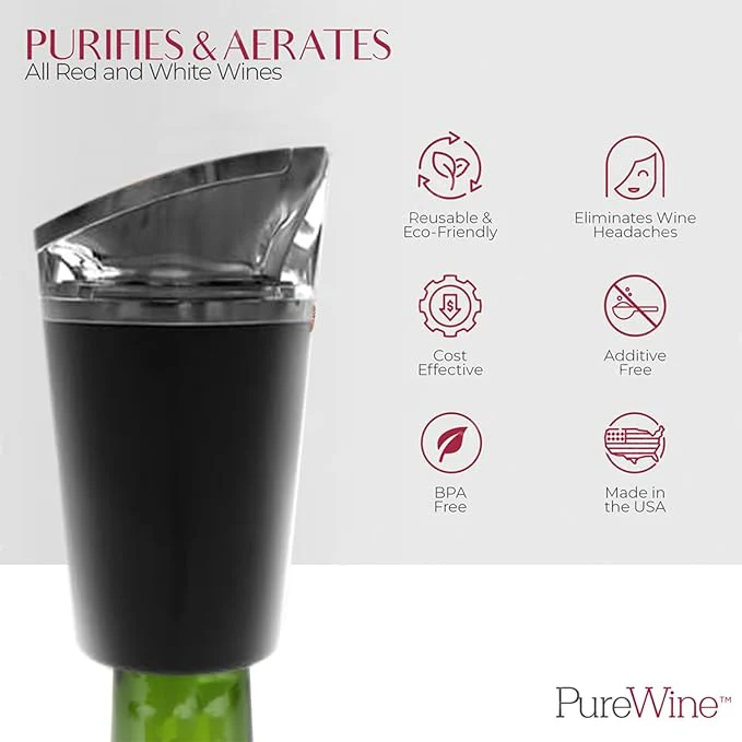 Drink Pure Wine Reusable Wine Purifier - Image 3