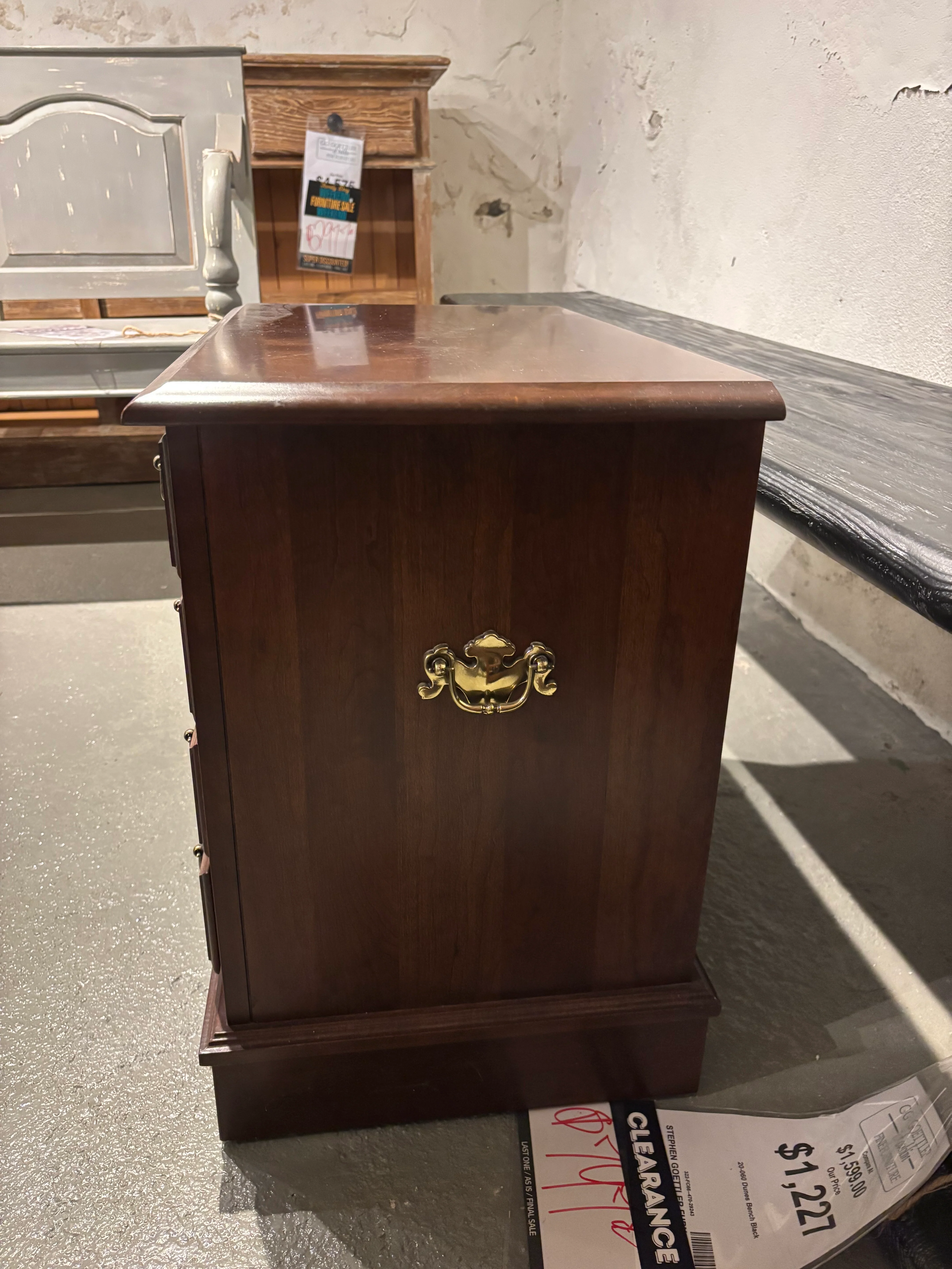 Curated 803-0 Chairside End Table W/ Drawer Traditional Cherry - Image 2