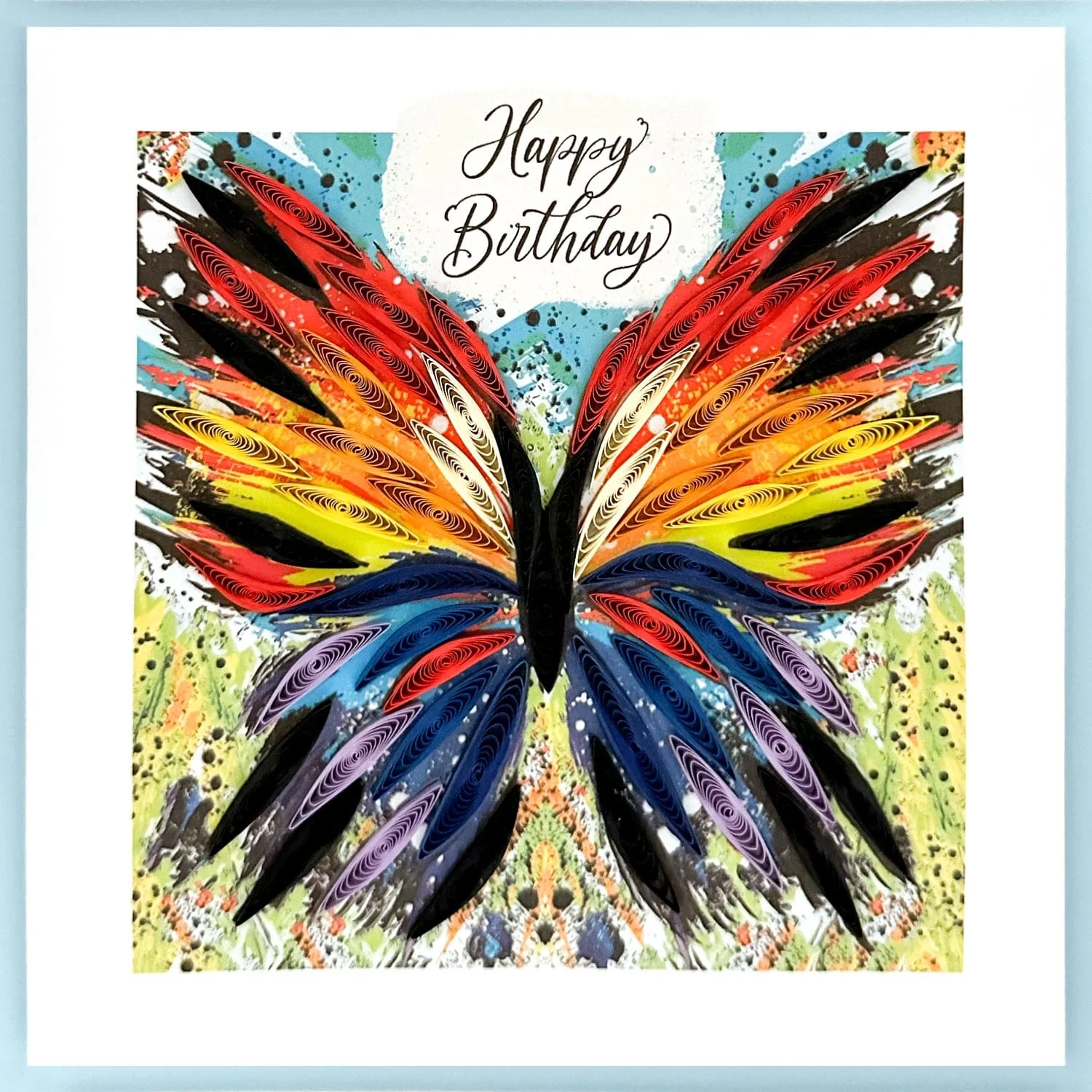 Quill Card, Butterfly Paint