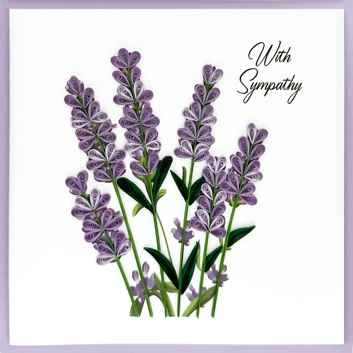 Quill Card, Lilac Bouquet