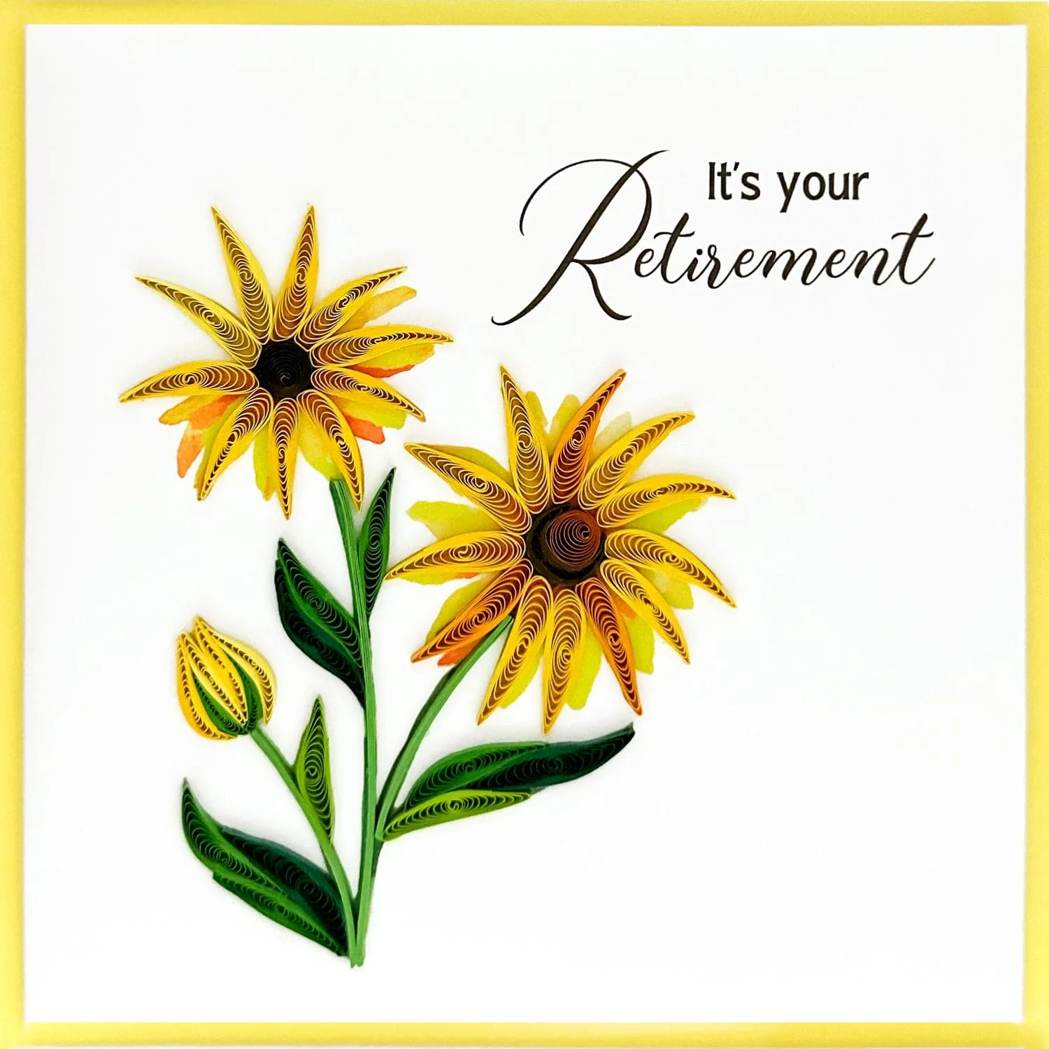 Quill Card Sunflowers