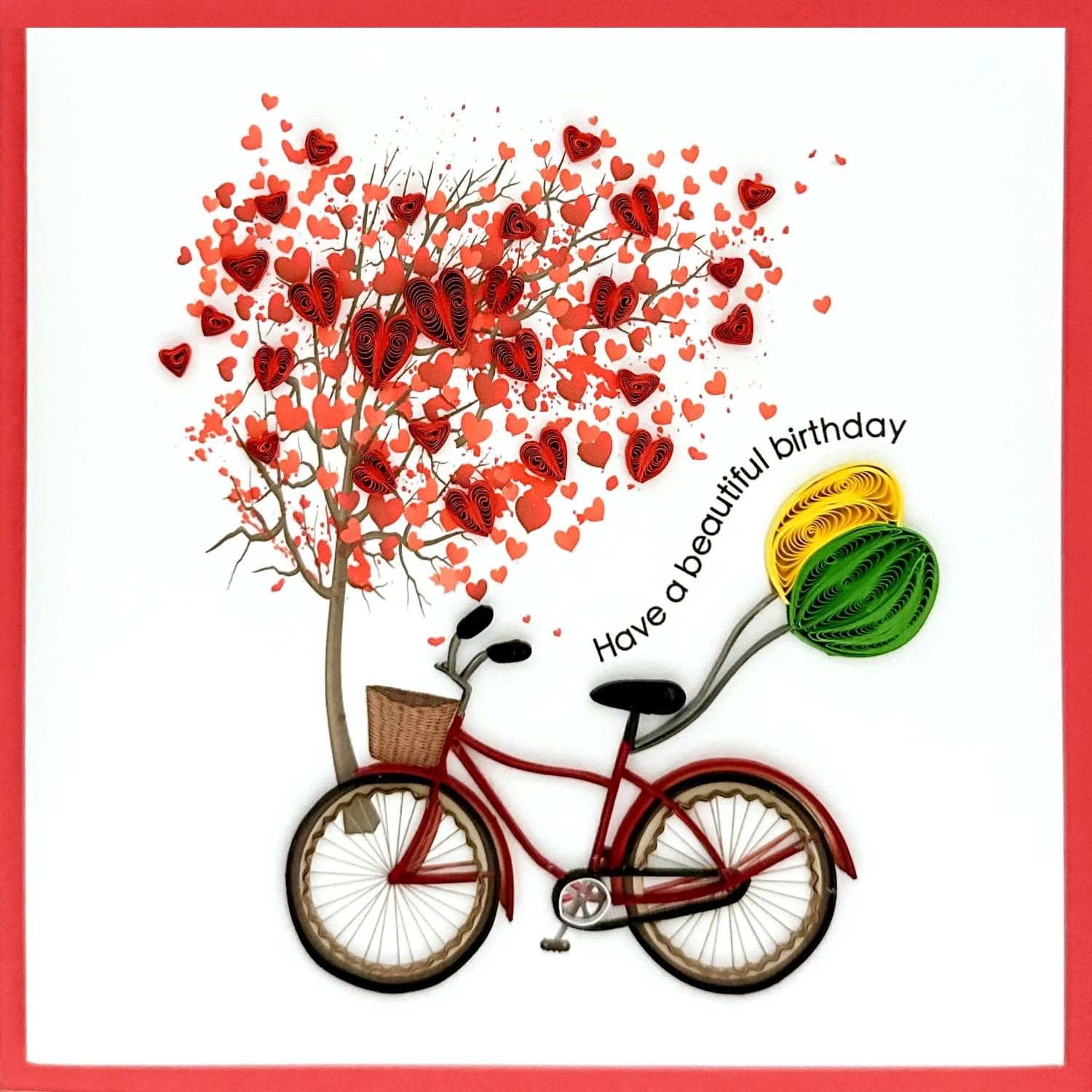 Quill Card, Bicycle Hearts