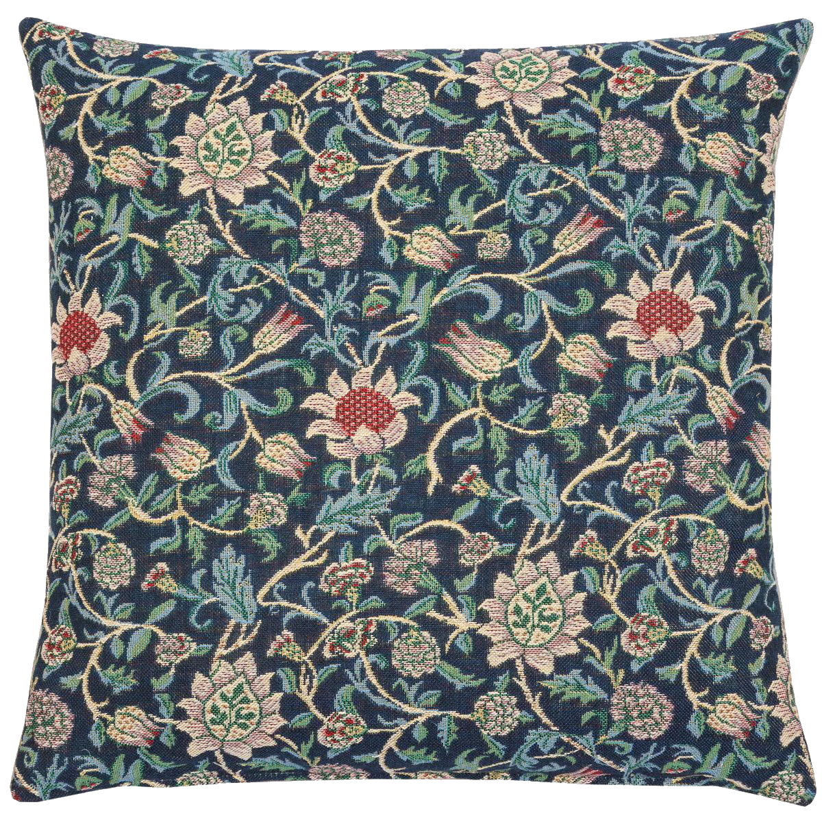 Morris Evenlode Flowers Blue Pillow-591