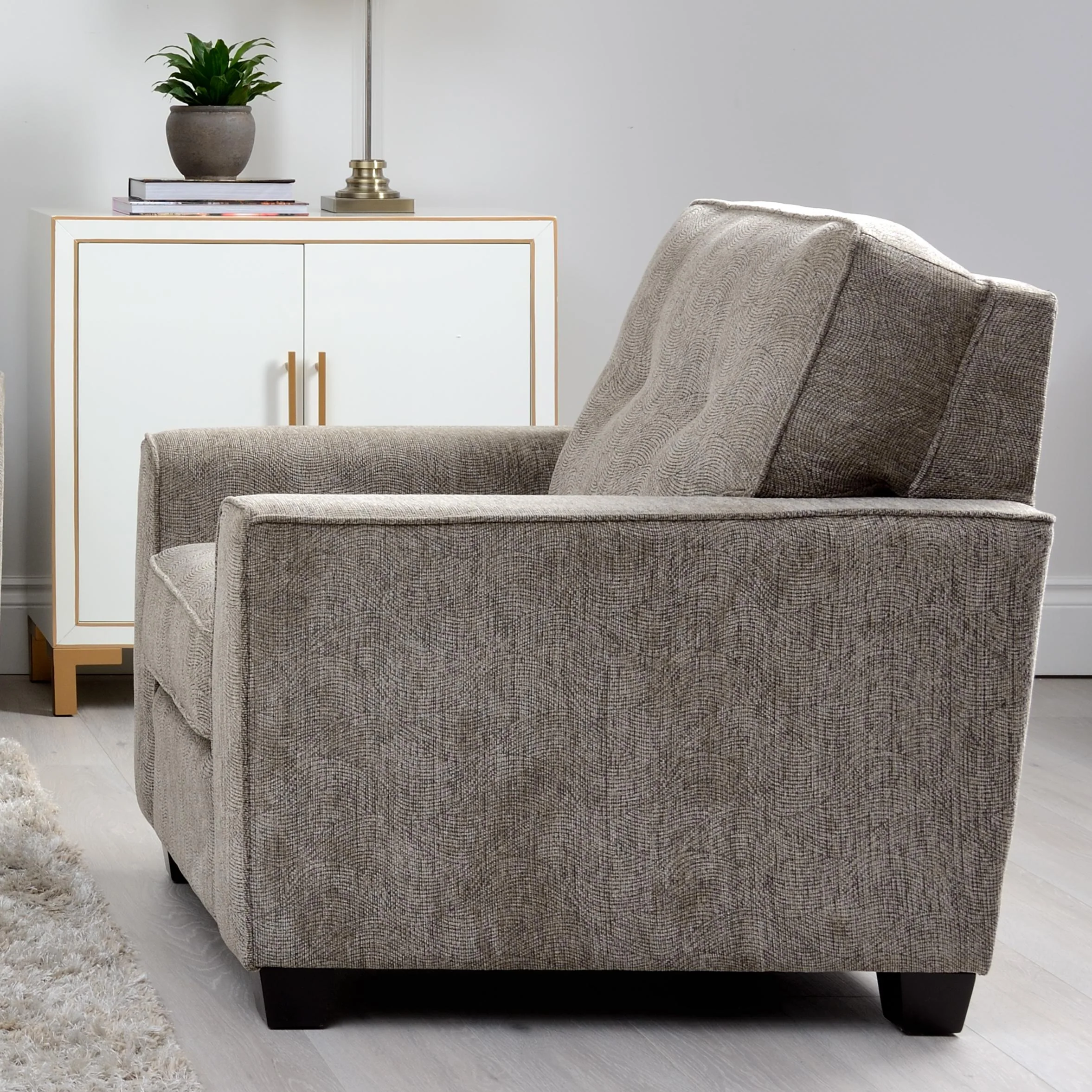 Decor-Rest Furniture 2967-C Chair – Struttura Pewter