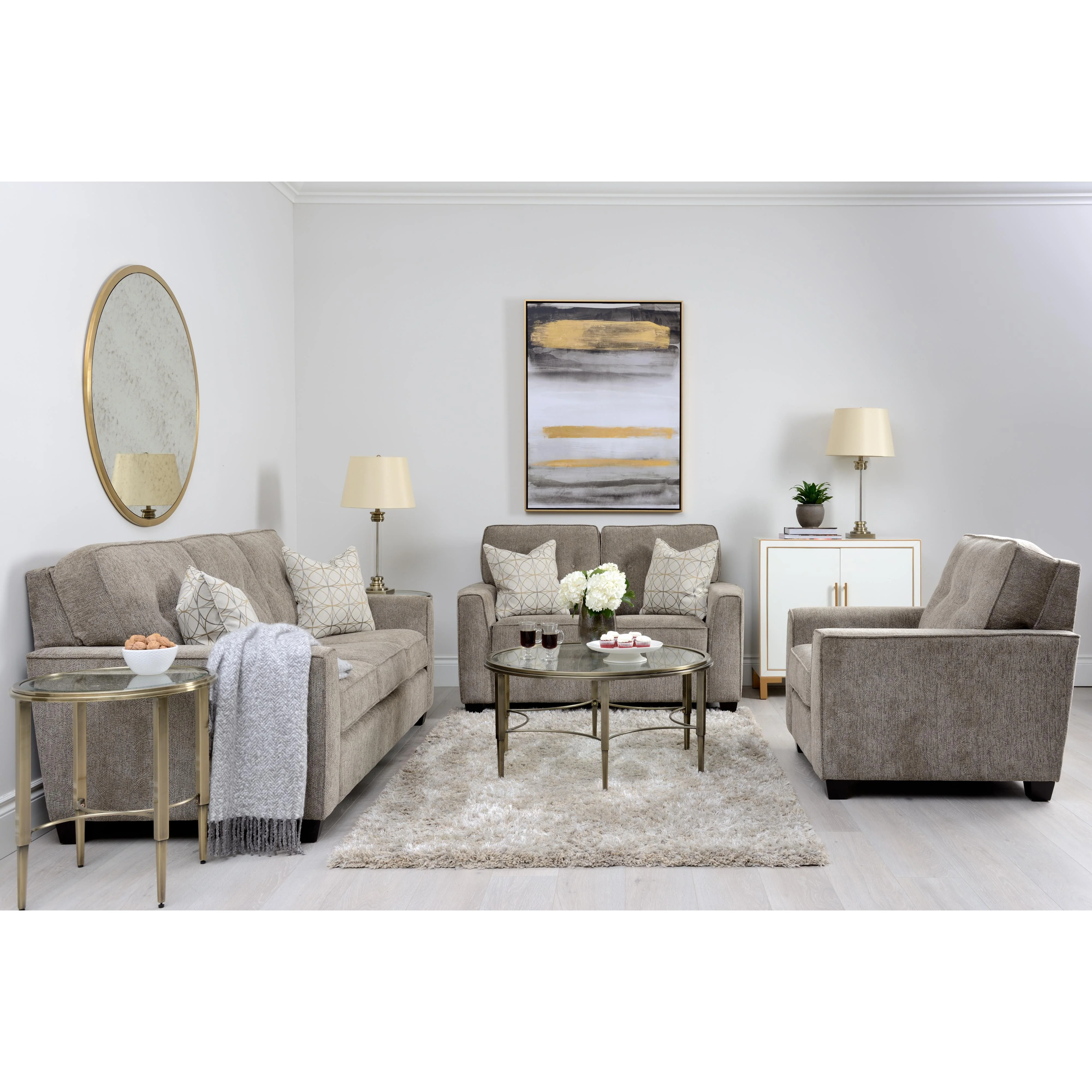 Decor-Rest Furniture 2967-C Chair - Struttura Pewter - Image 2