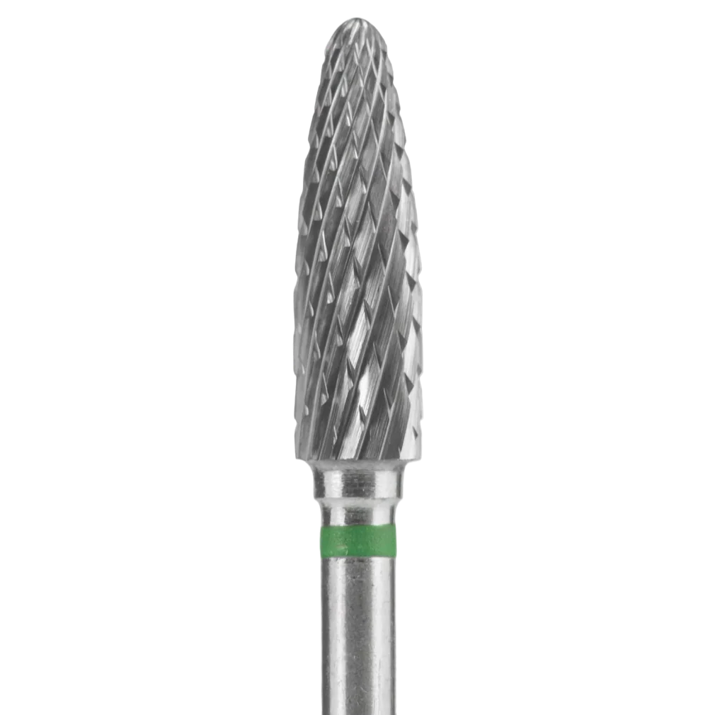 CARBIDE NAIL DRILL BIT, "CORN", GREEN, HEAD DIAMETER 4/14MM (FT90G040/14) (#207)-STALEKS™ - Image 2