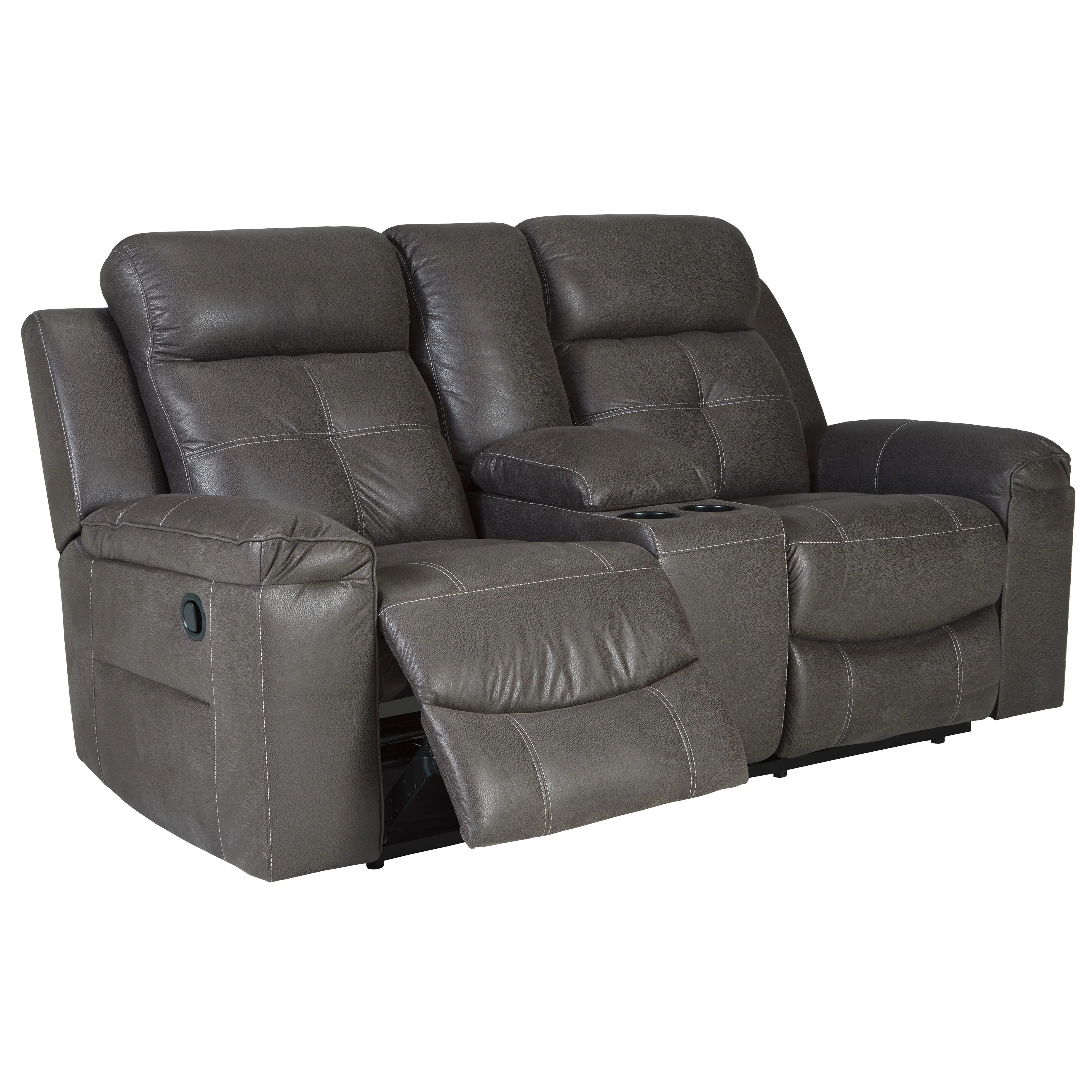 Signature Design by Ashley Jesolo 8670594C Double Reclining Loveseat with Console - Image 2