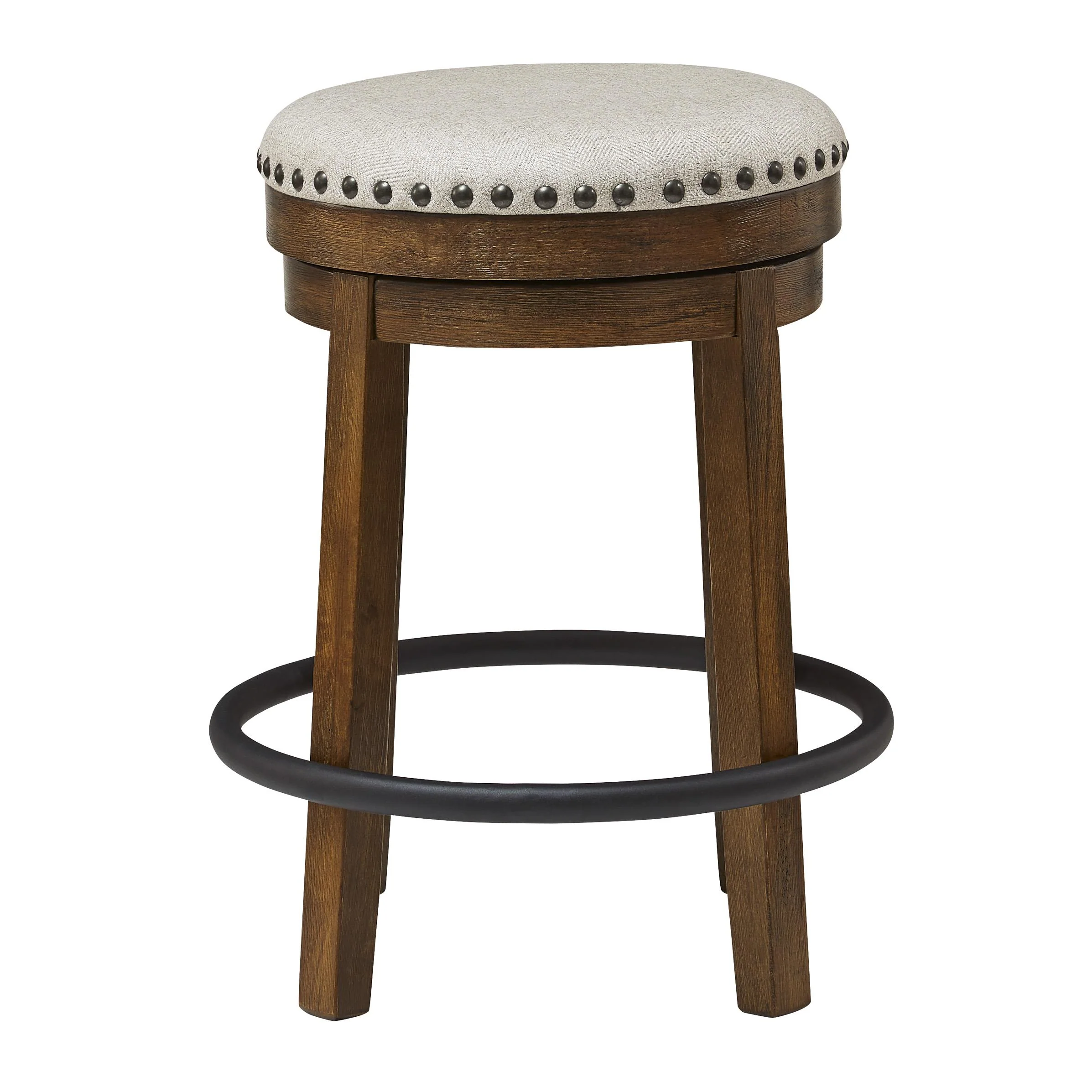 Signature Design by Ashley Valebeck D546-124 Upholstered Swivel Stool - Image 2