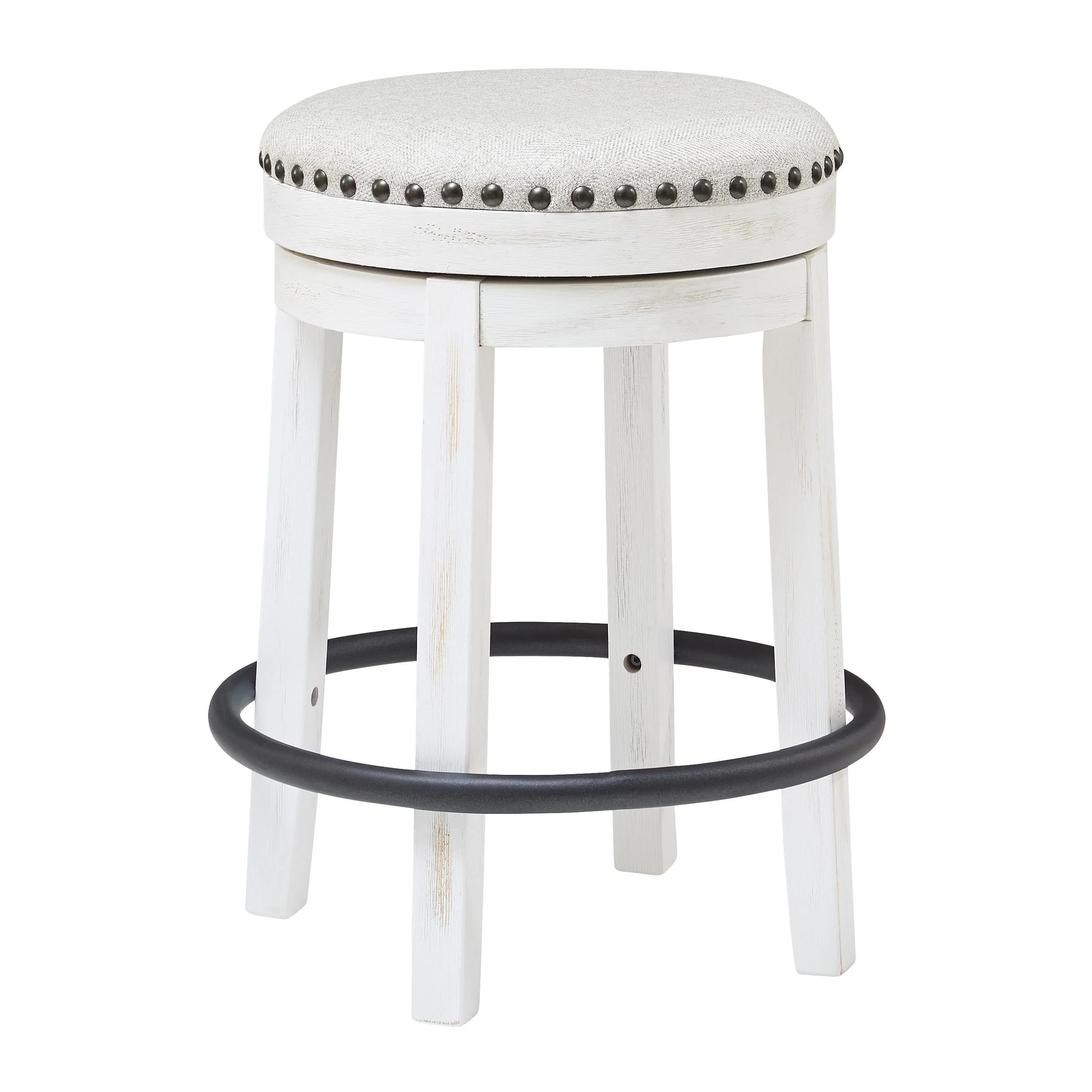 Signature Design by Ashley Valebeck D546-324 Upholstered Swivel Stool - Image 1