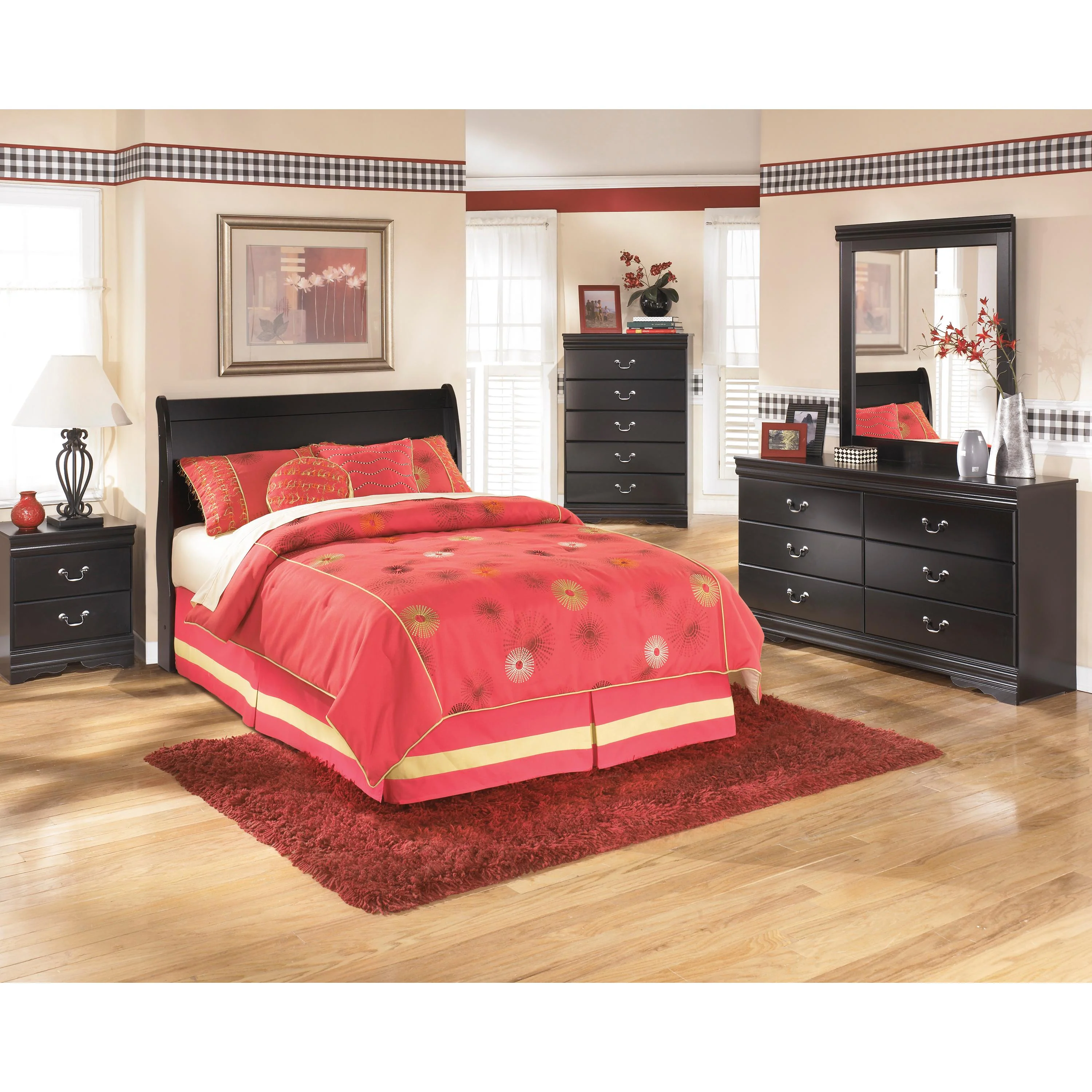 Signature Design by Ashley Huey Vineyard B128B1 Dresser and Mirror - Image 3