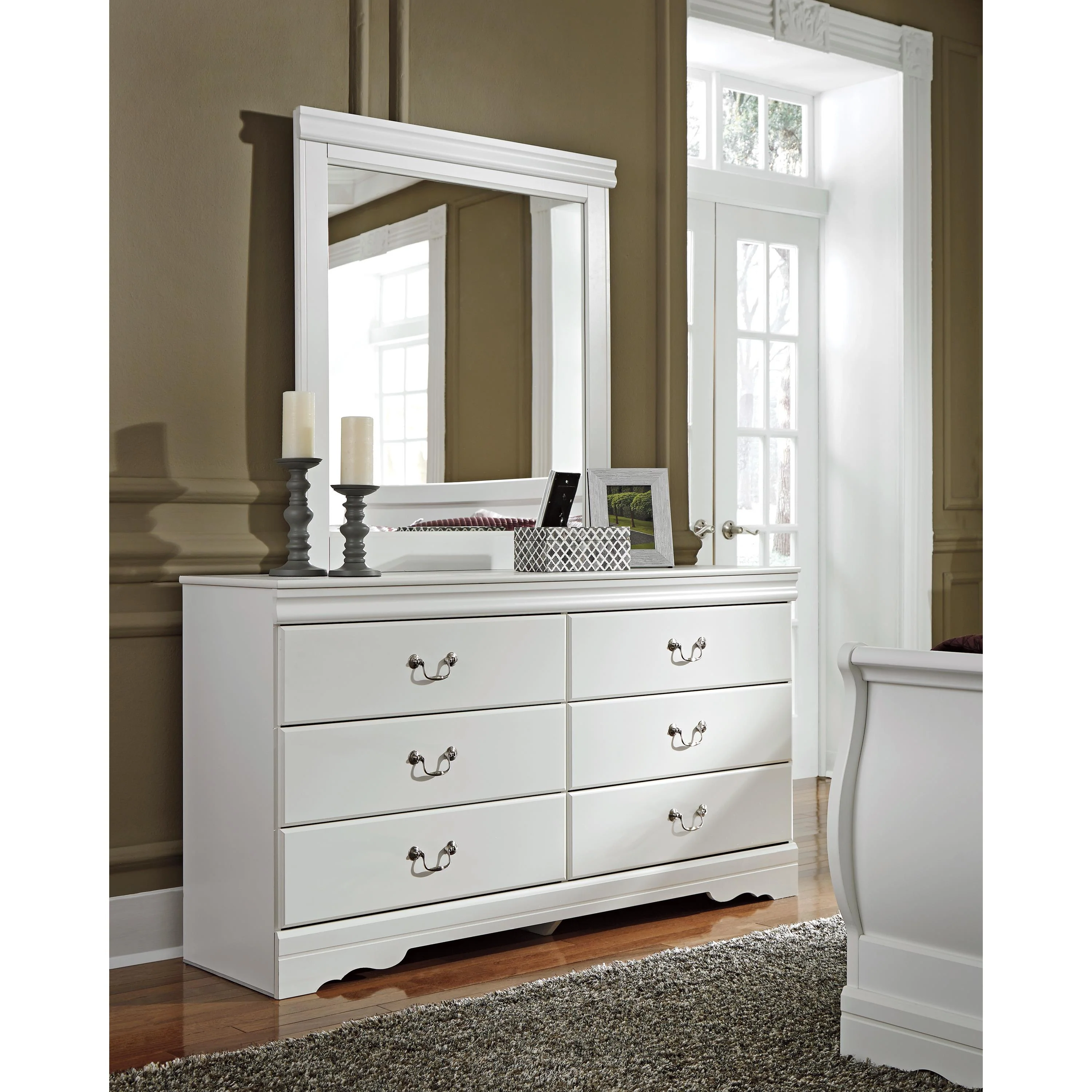 Signature Design by Ashley Anarasia B129B3 Dresser and Mirror - Image 2