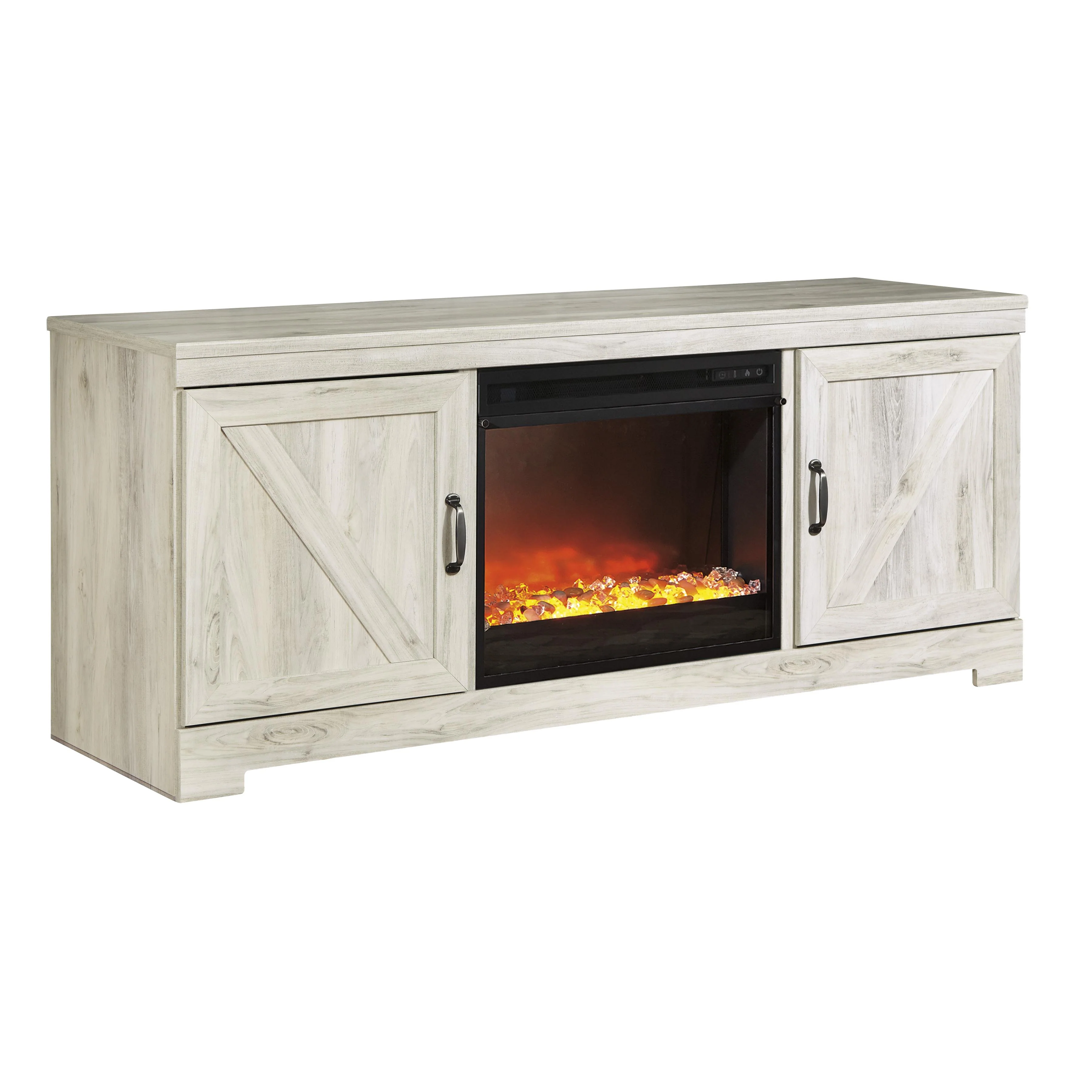 Signature Design by Ashley Bellaby W331W4 63″ TV Stand with Fireplace