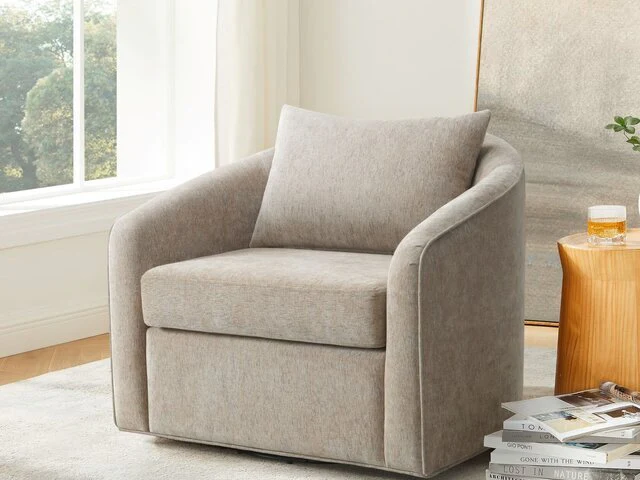 Curated 480414-B6516 Soren Swivel Chair Brown