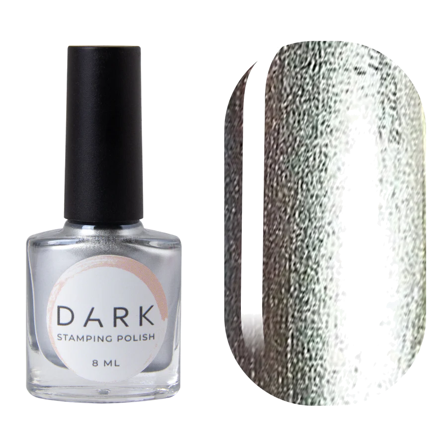 DARK Stamping Polish Silver #03, 10ml