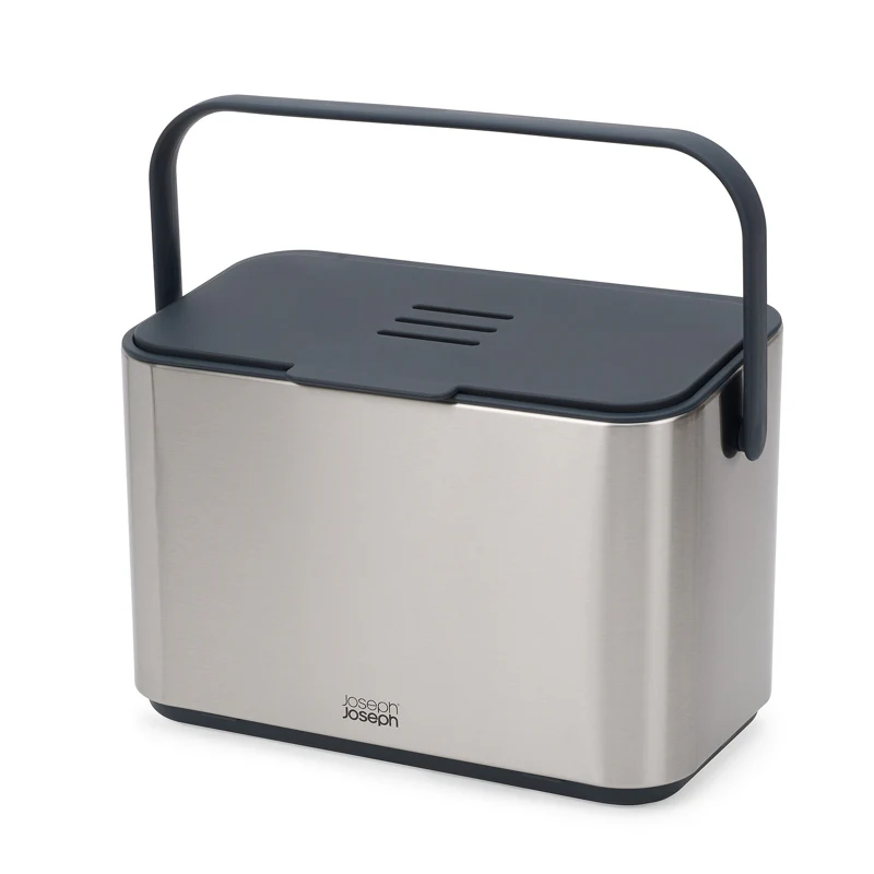 Compost Bin, Stainless Steel - Image 1