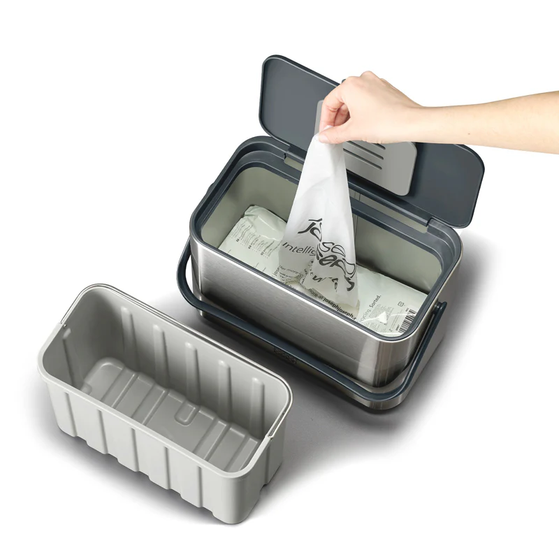 Compost Bin, Stainless Steel - Image 3