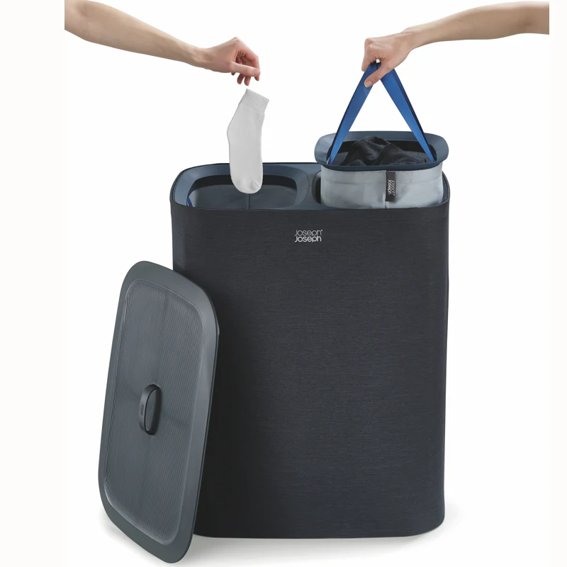 Laundry Basket, 90L Black - Image 3
