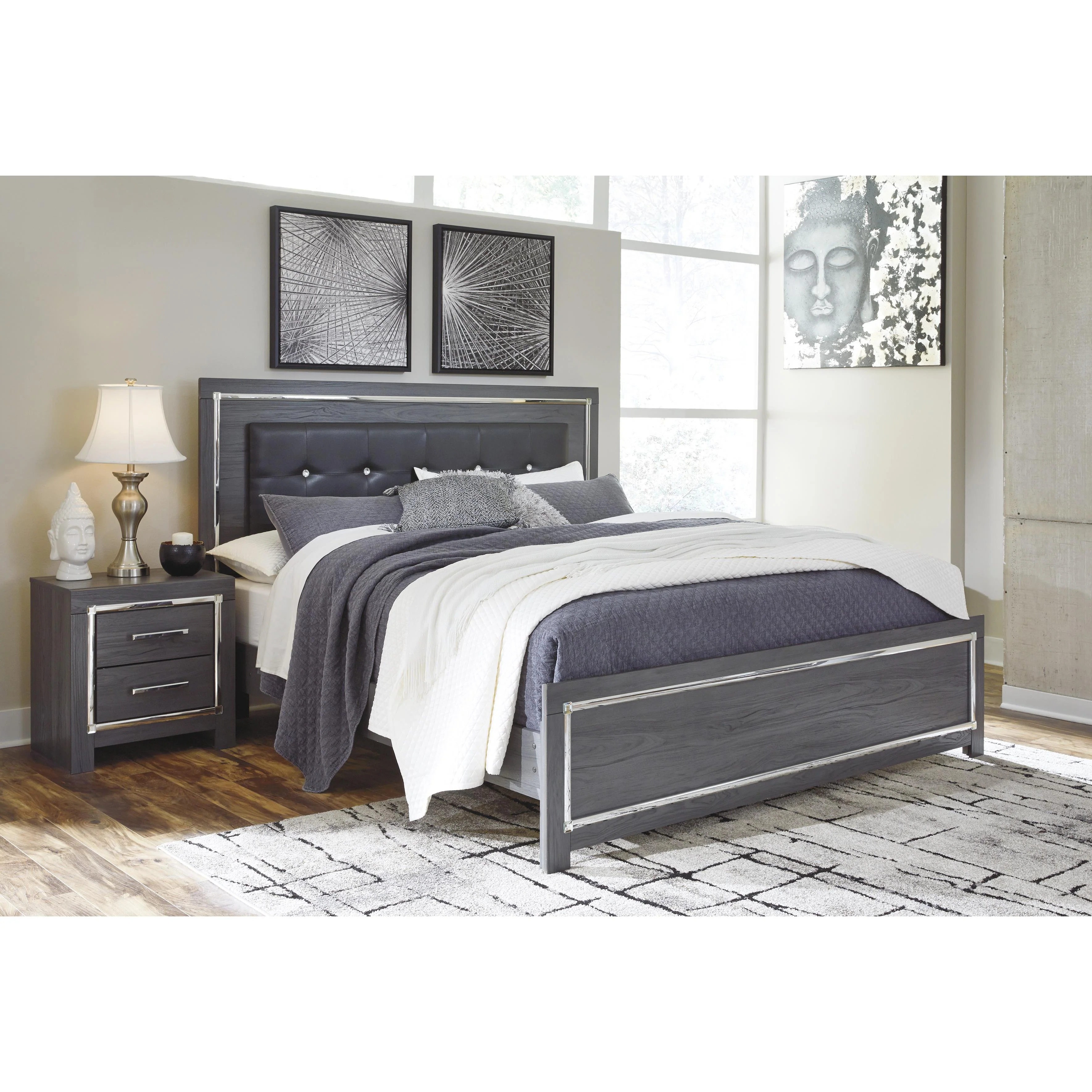 Signature Design by Ashley Lodanna B214B15 King Panel Bed - Image 2