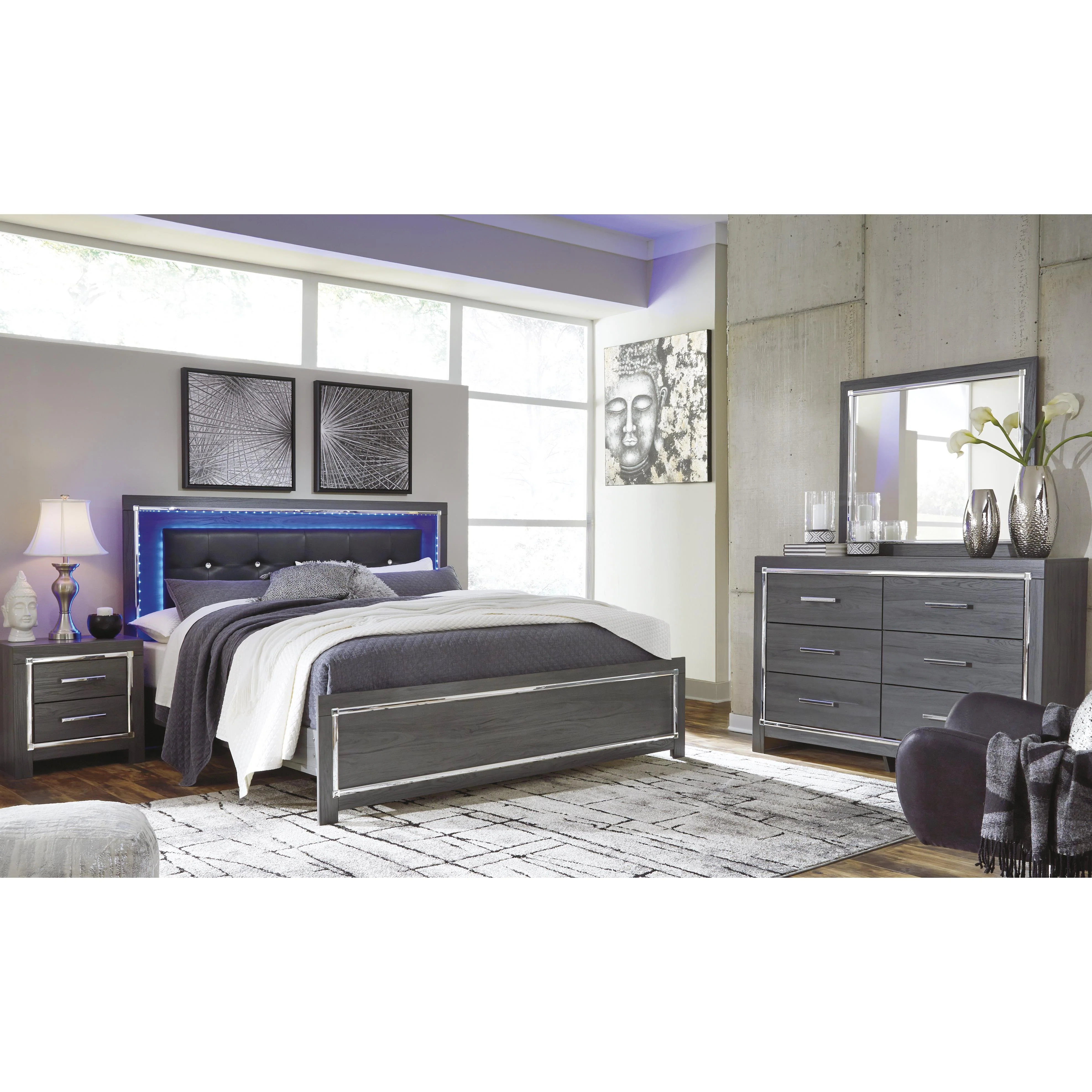 Signature Design by Ashley Lodanna B214B15 King Panel Bed - Image 3