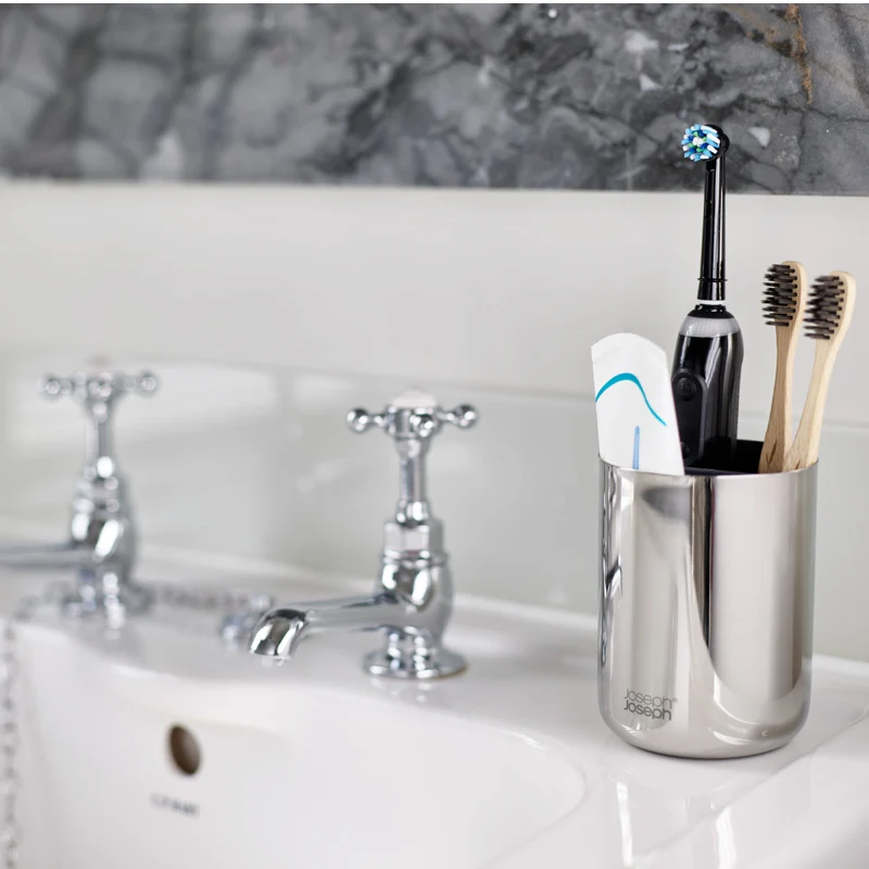 Toothbrush Caddy, Stainless Steel - Image 2