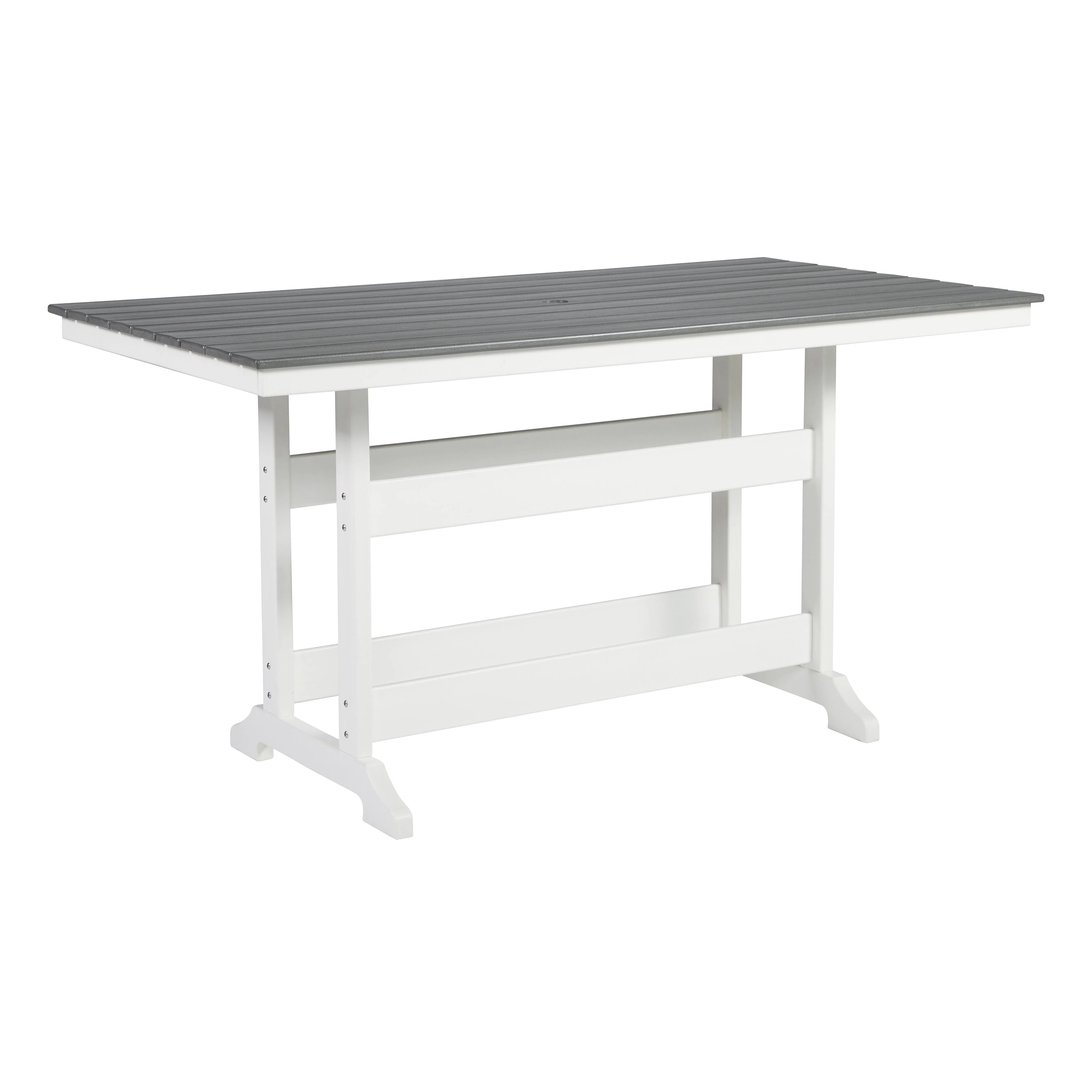 Signature Design by Ashley Transville P210-642 Rectangular Counter Table with Umbrella Option