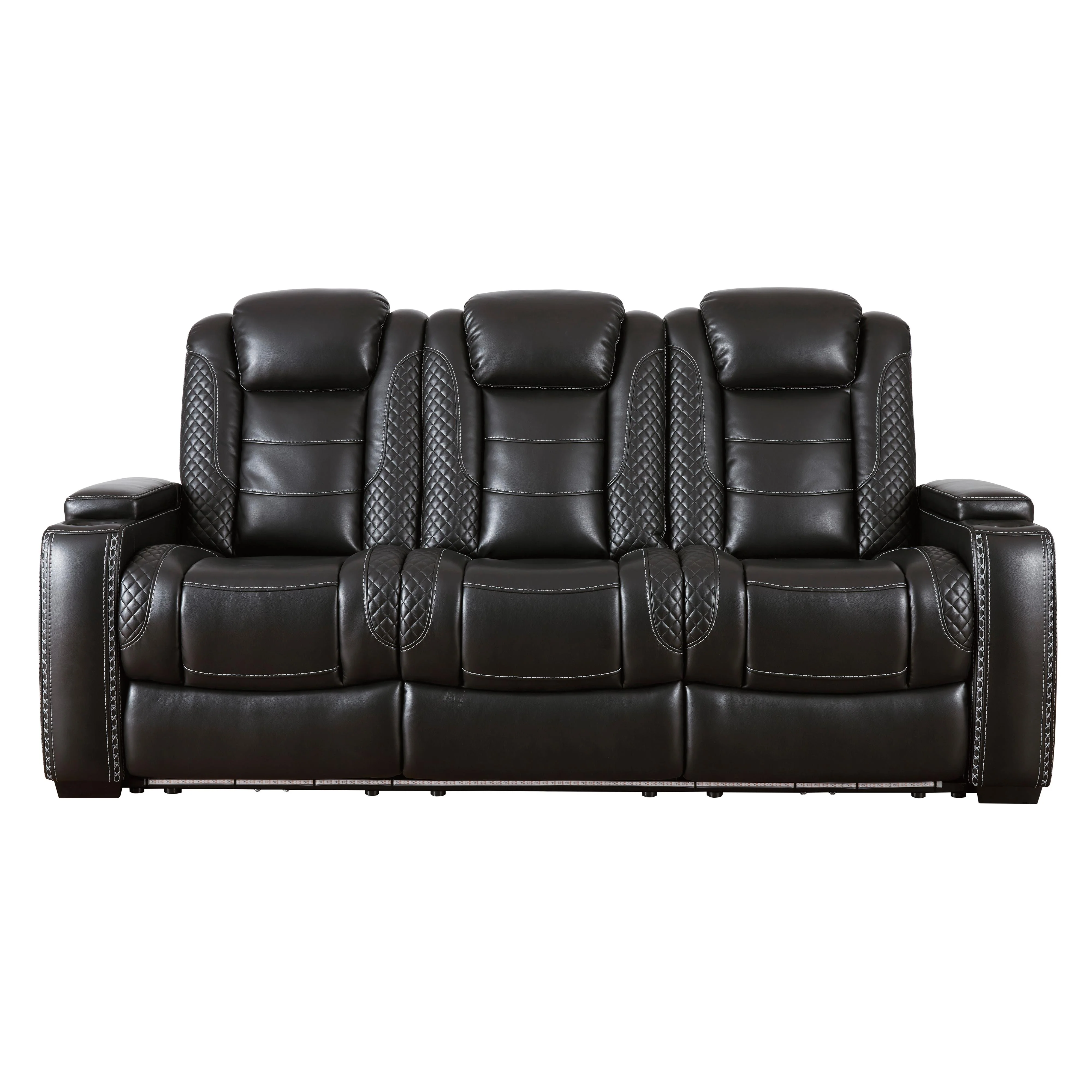 Signature Design by Ashley Party Time 3700315C Power Reclining Sofa with Adjustable Headrest