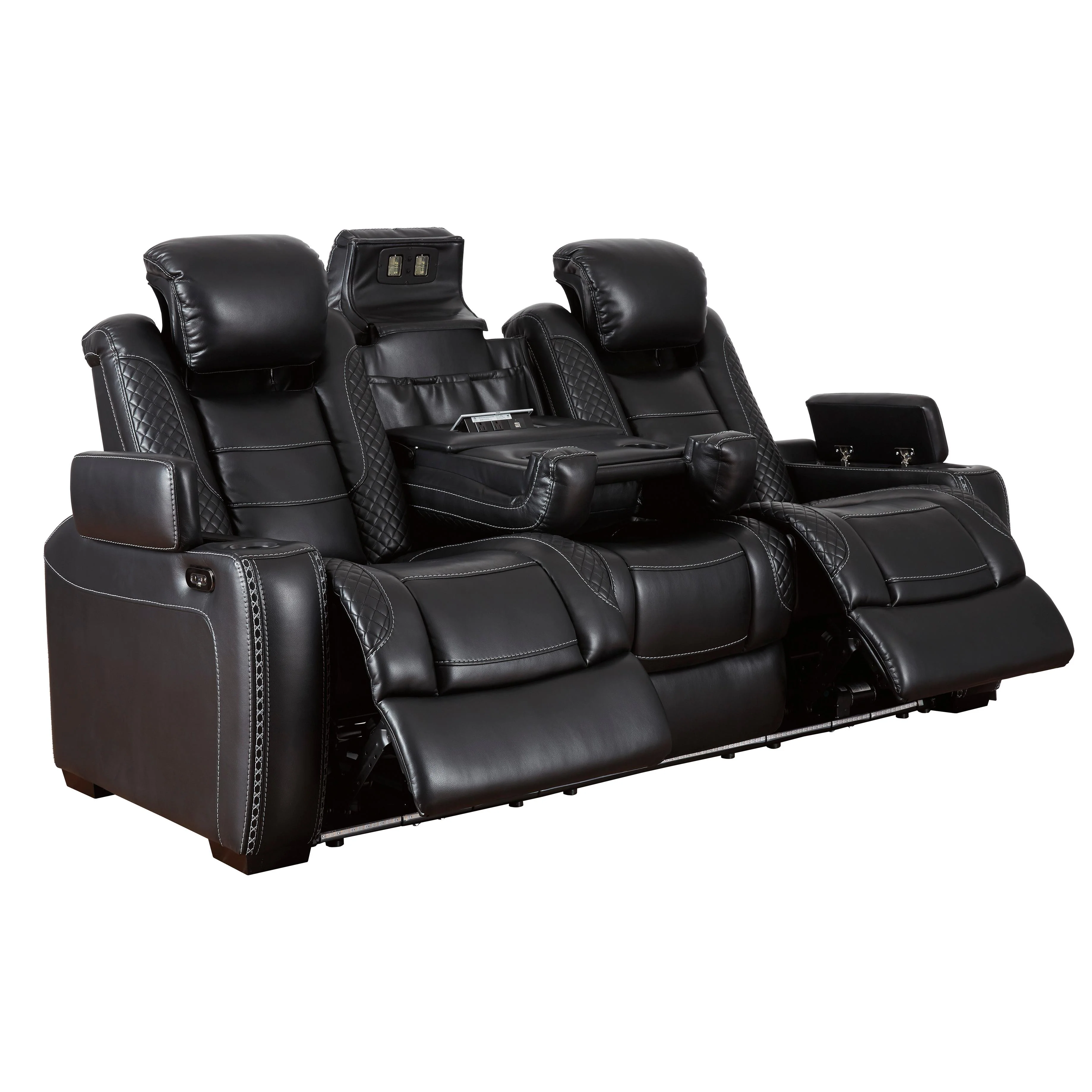 Signature Design by Ashley Party Time 3700315C Power Reclining Sofa with Adjustable Headrest - Image 2