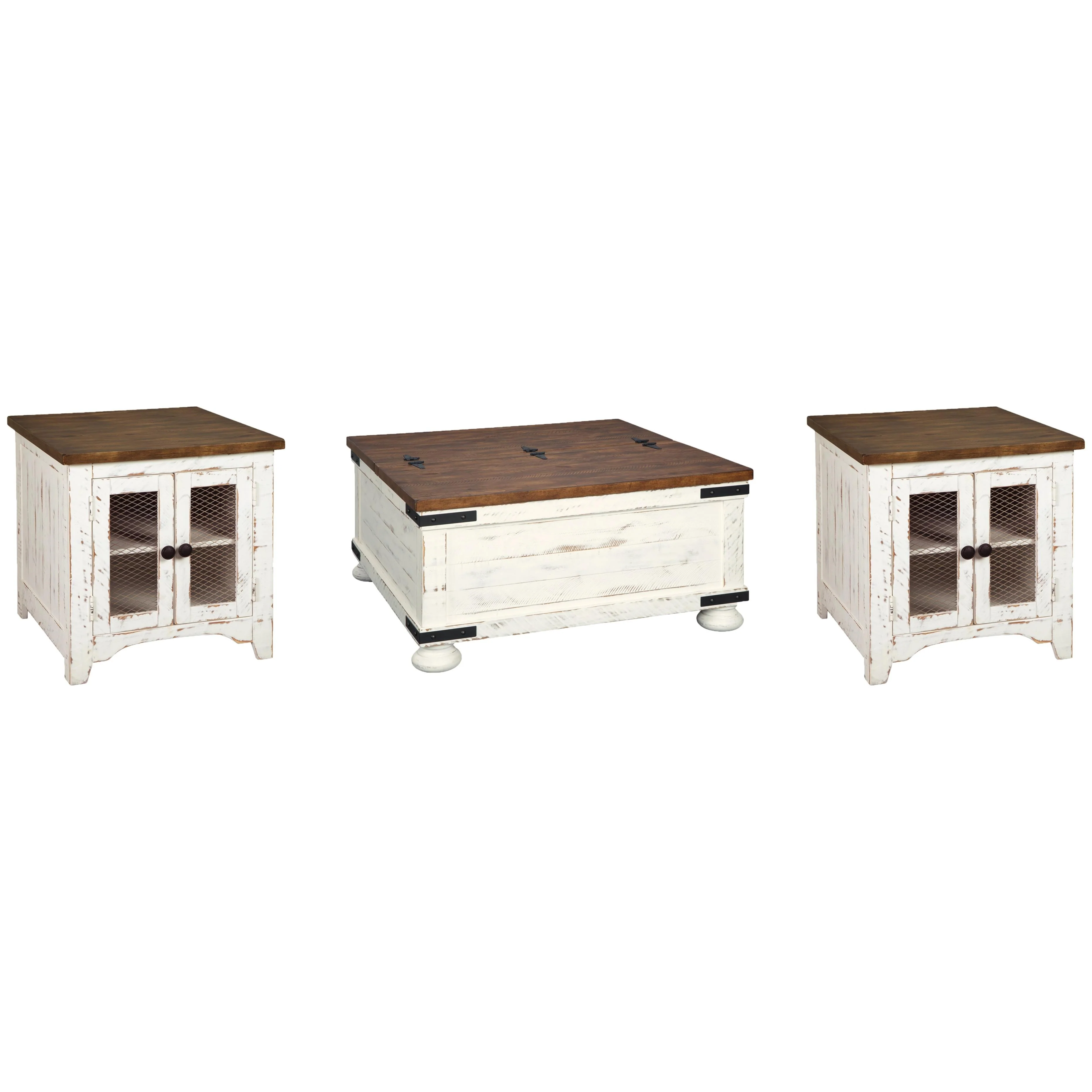 Signature Design by Ashley Wystfield T459T1 Coffee Table and 2 End Tables