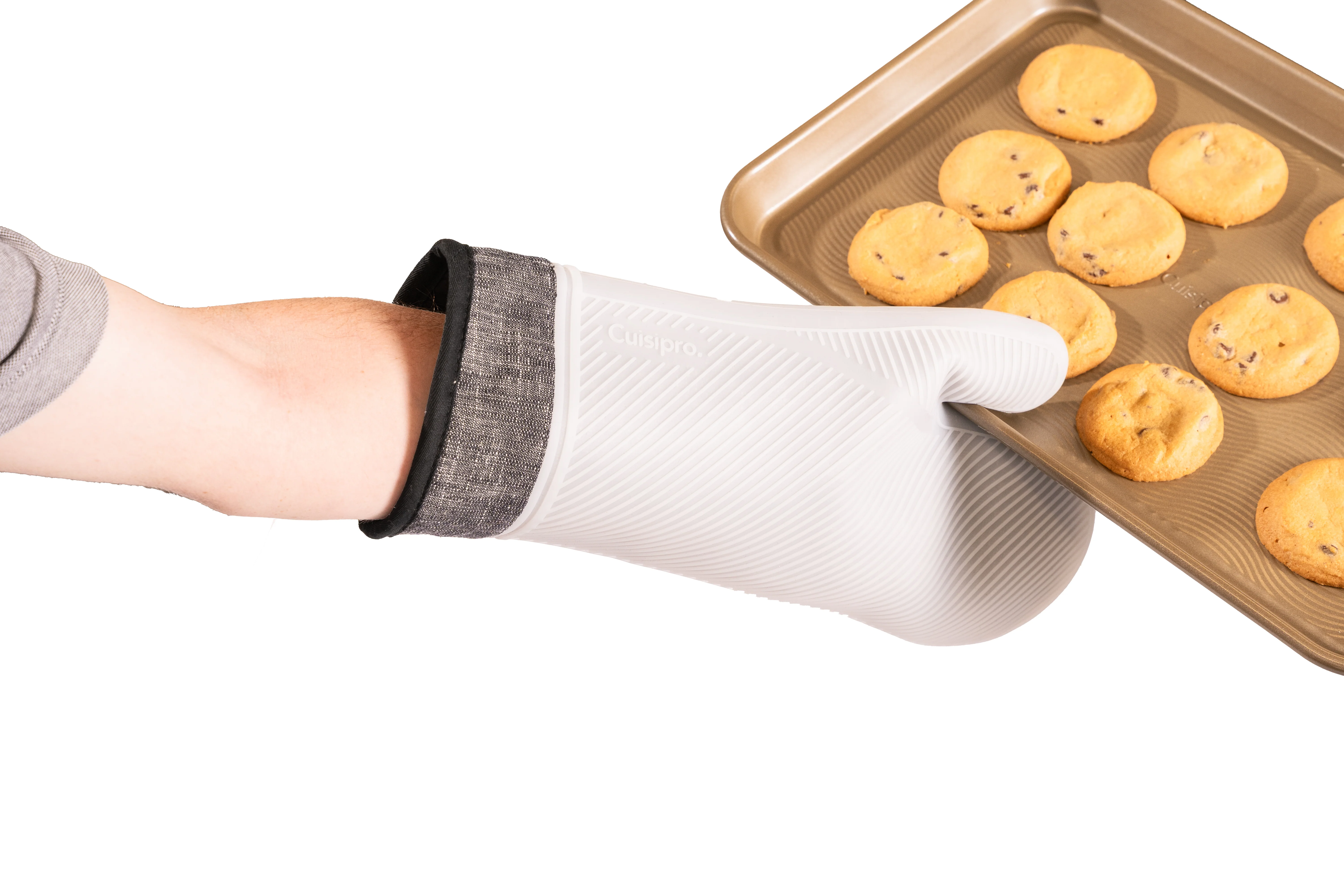 Silicone Oven Mitt Set, Black - Image 3
