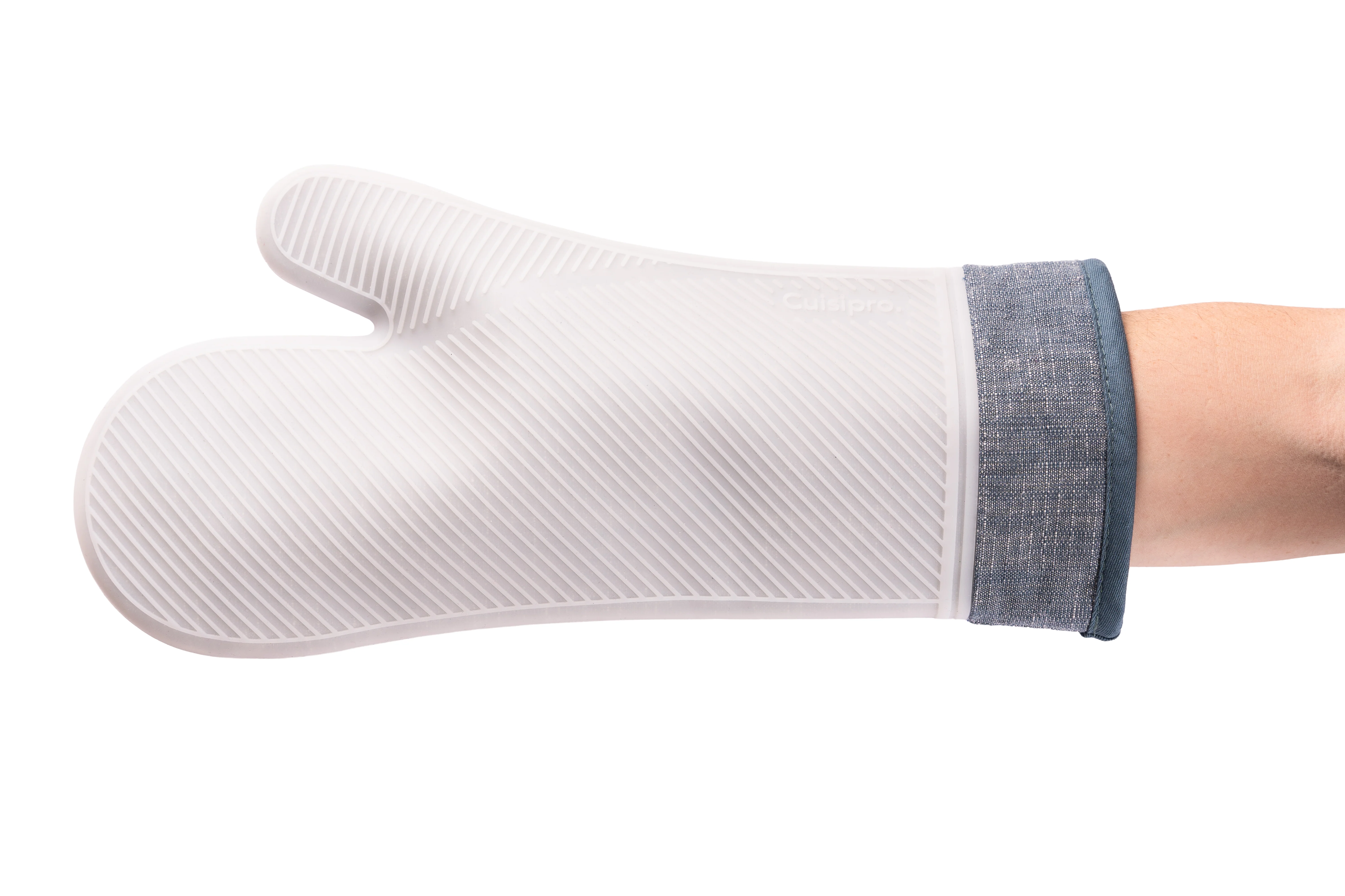 Silicone Oven Mitt Set, Blue - Image 2