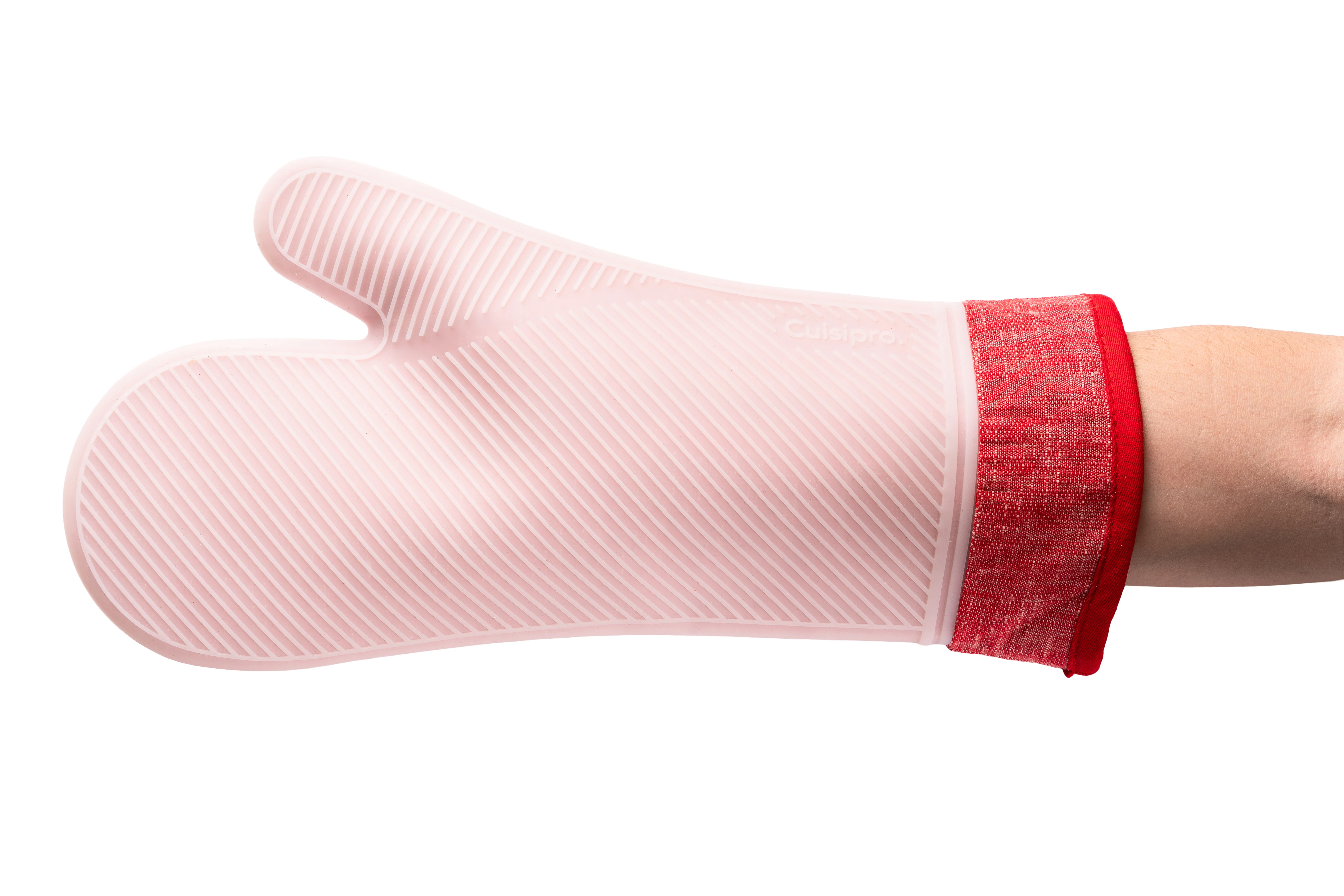 Silicone Oven Mitt Set, Red - Image 2