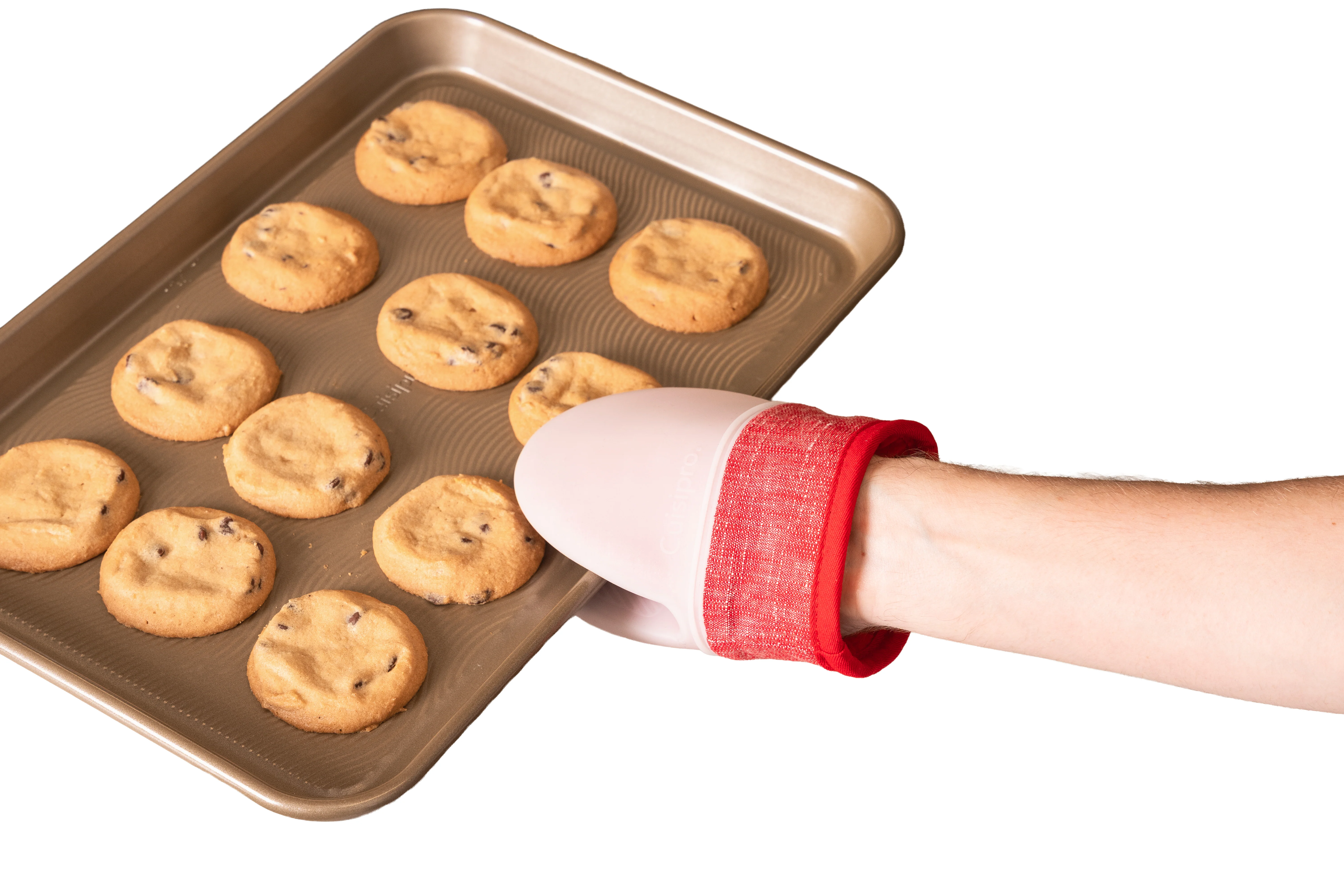 Silicone Pinch Mitt Set, Red - Image 3