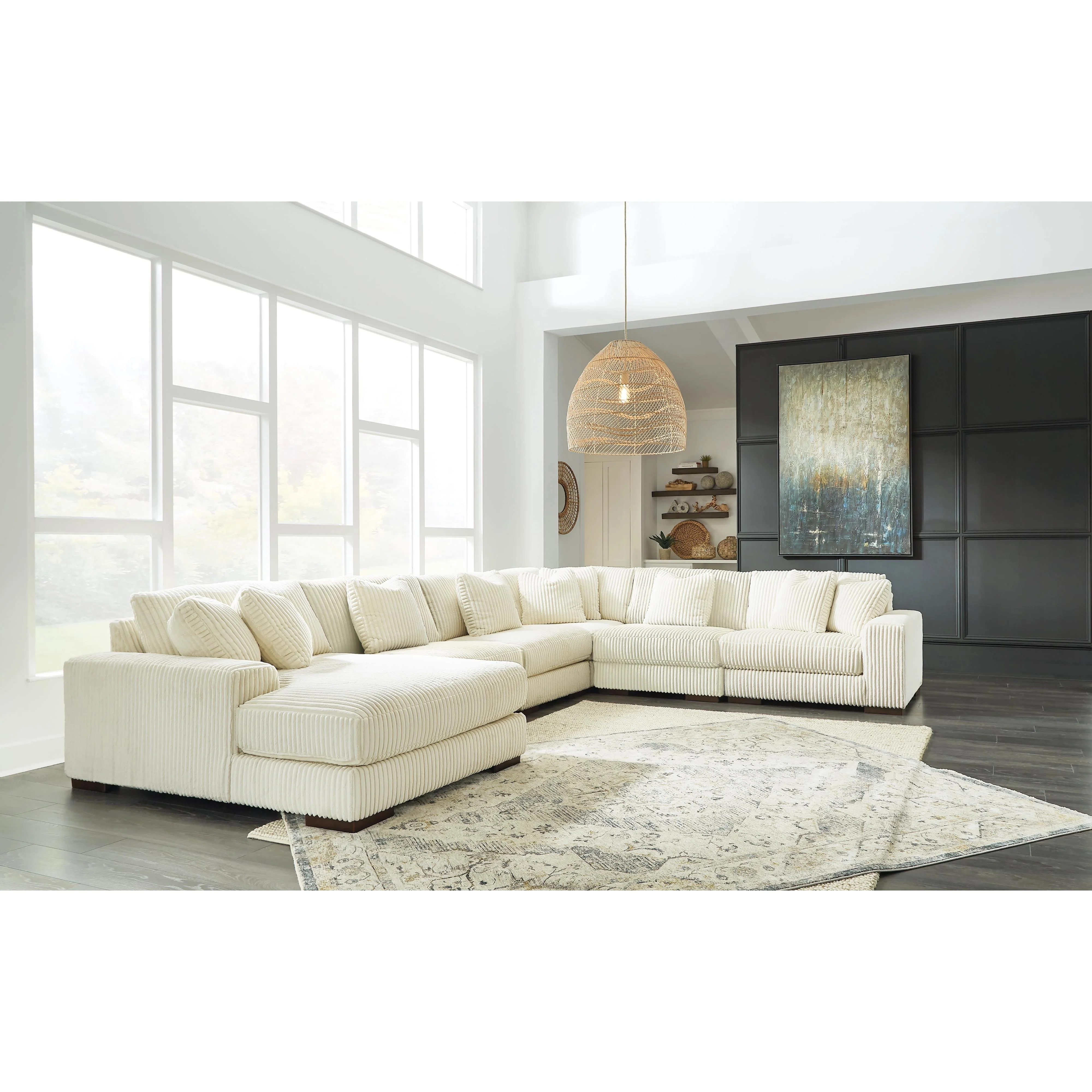 Signature Design by Ashley Lindyn 21104S11 6 pc Sectional with Chaise - Image 2