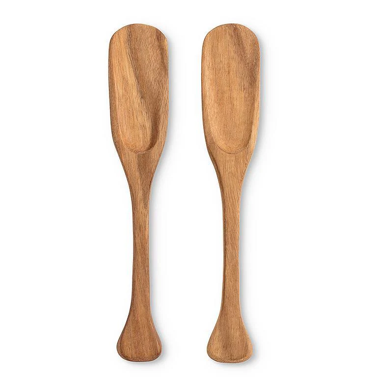 Salad Server Set, Acacia Wood - Image 1