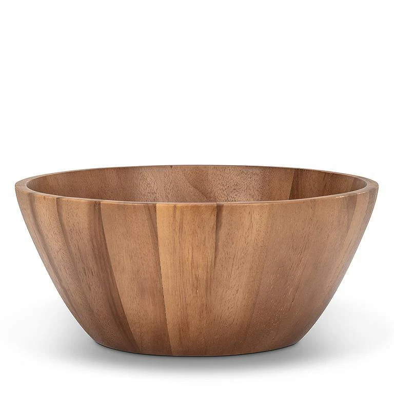 Deep Salad Bowl, Acacia Wood - Image 1