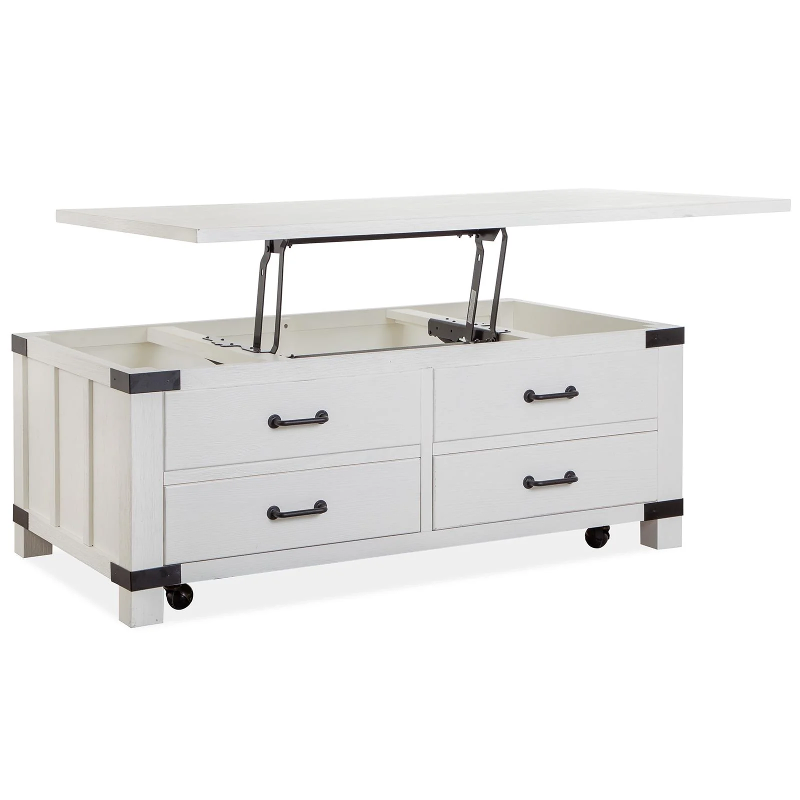 Magnussen Harper Springs T5321-50 Lift Top Storage Cocktail Table with Casters - Image 2