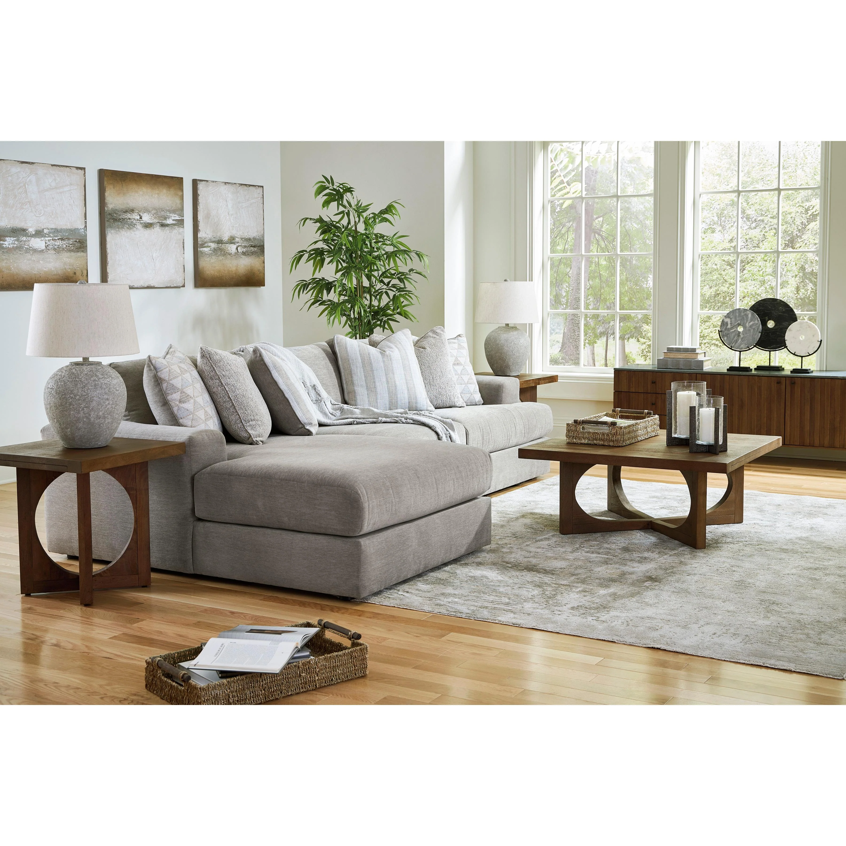 Signature Design by Ashley Avaliyah 58103S3 3 pc Sectional with Chaise - Image 3