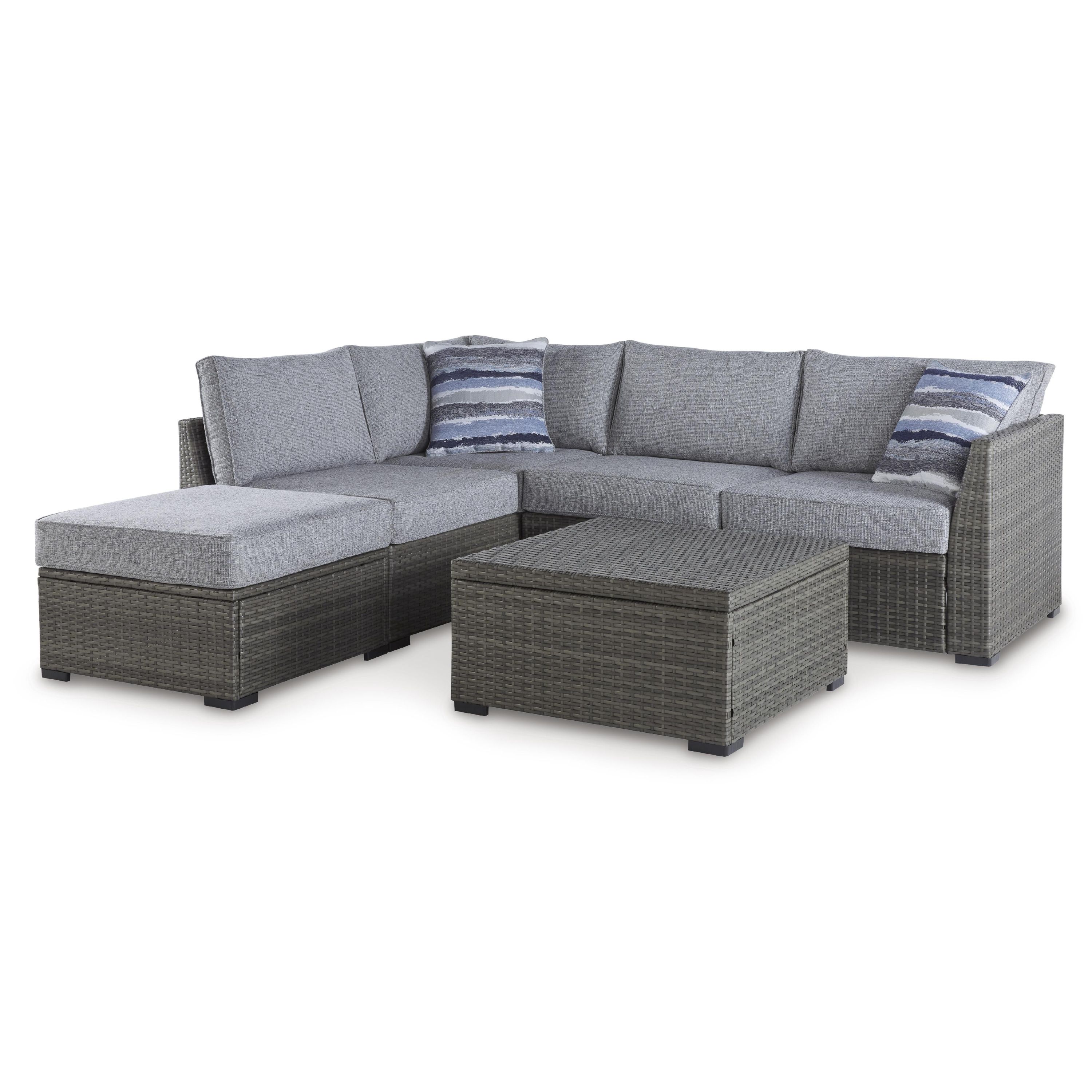 Signature Design by Ashley Petal Road P297-070 Loveseat Sectional/Ottoman/Table Set