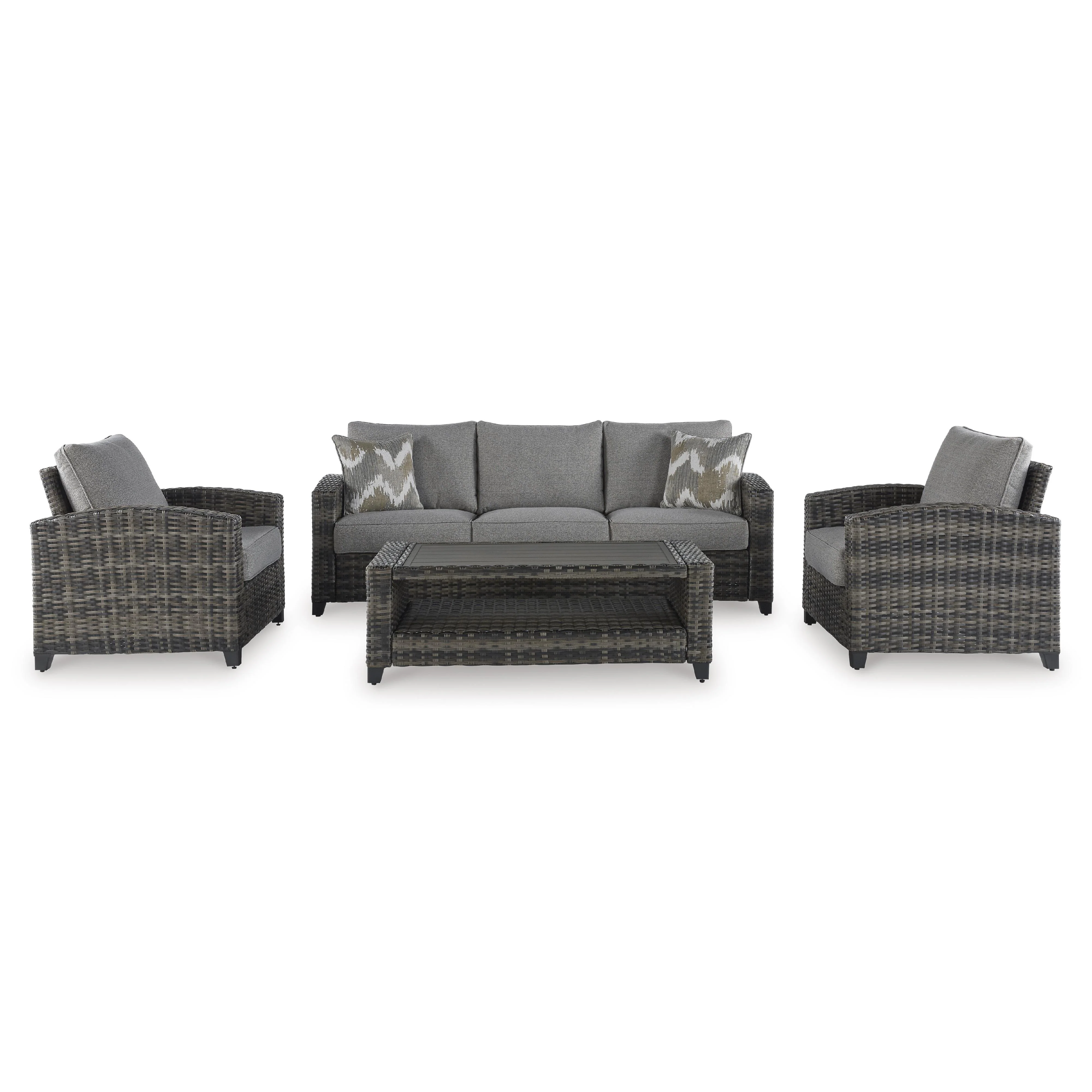 Signature Design by Ashley Oasis Court P335-081 Sofa/Chairs/Table Set - Image 2