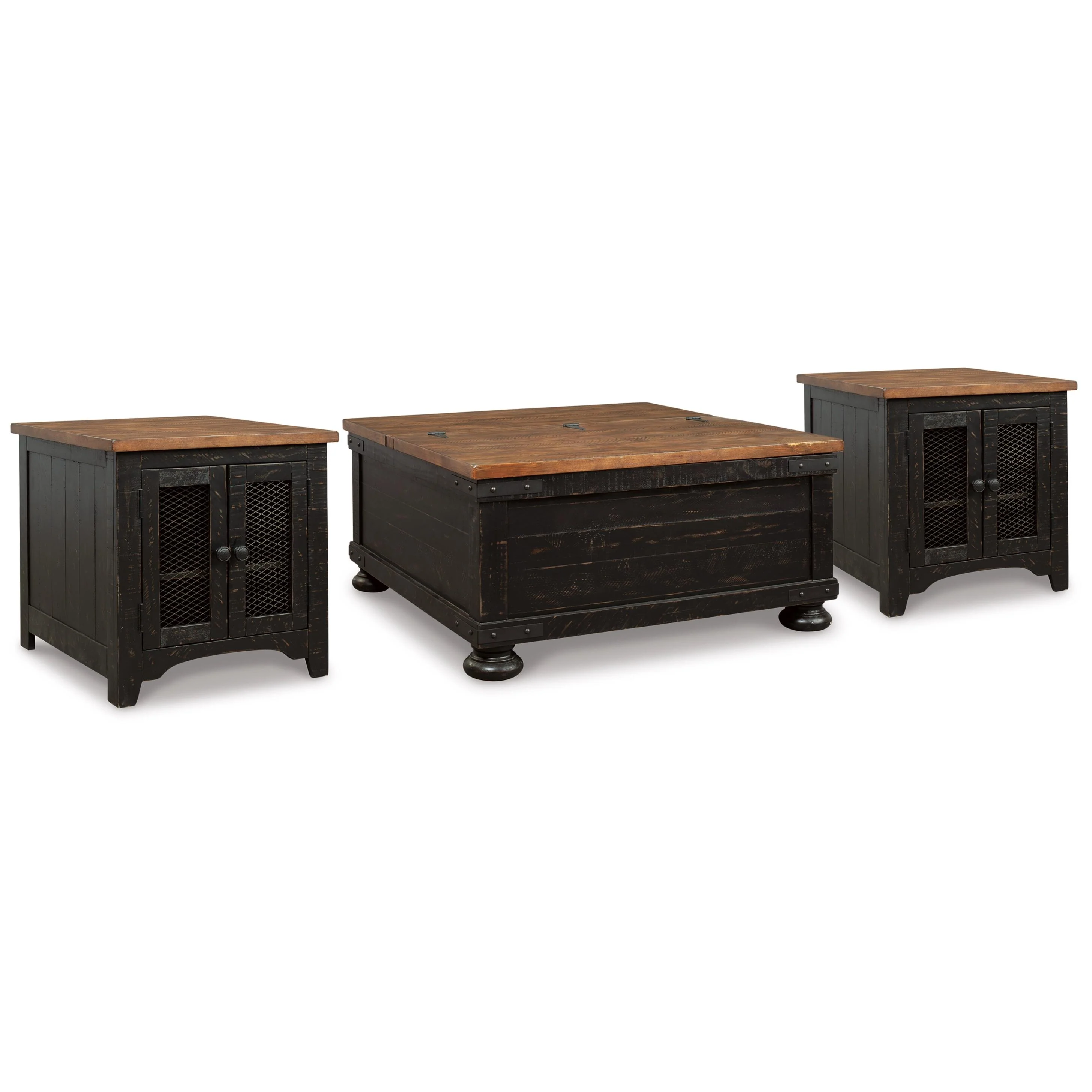 Signature Design by Ashley Valebeck T468T2 Coffee Table and 2 End Tables