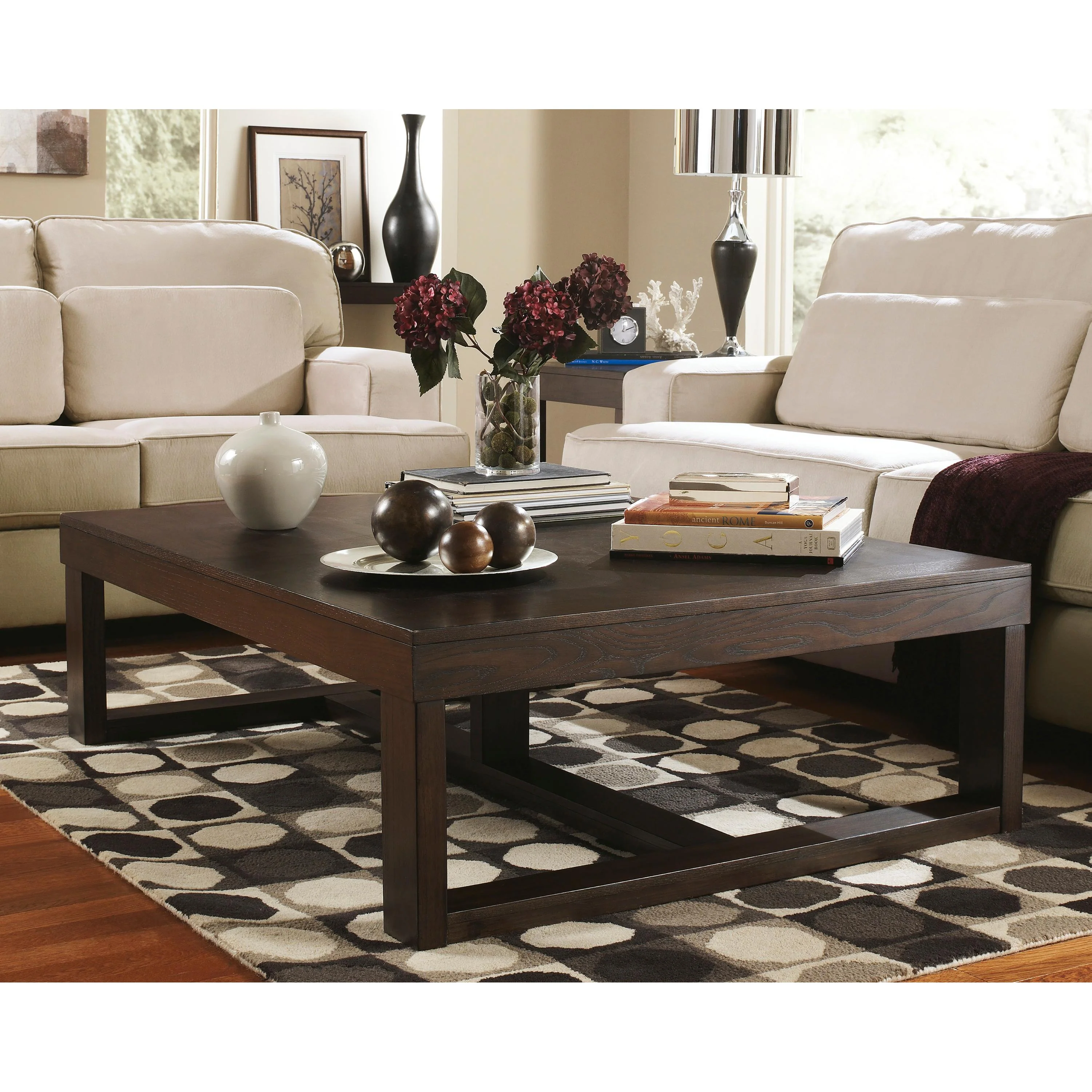 Signature Design by Ashley Watson T481T1 Coffee Table and 2 End Tables with Console - Image 2