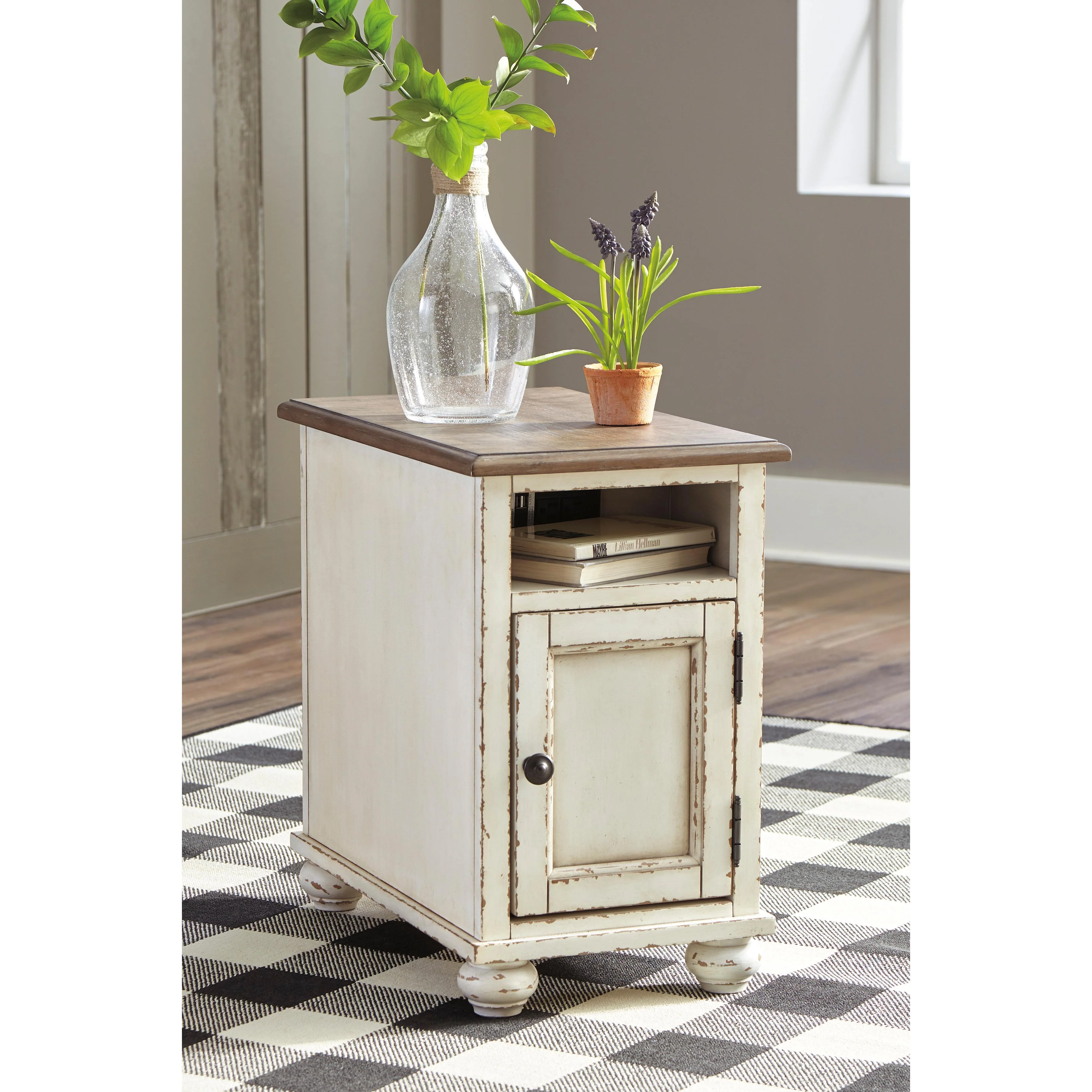 Signature Design by Ashley Realyn T523T1 Coffee Table and 2 Chairside End Tables - Image 3